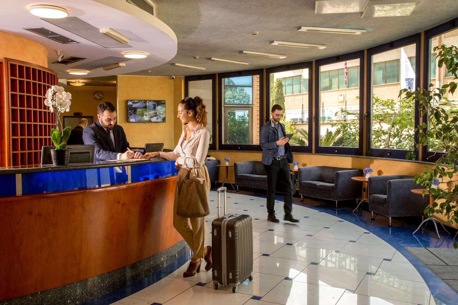 Lobby at Best Western Blu Hotel Roma, ROME