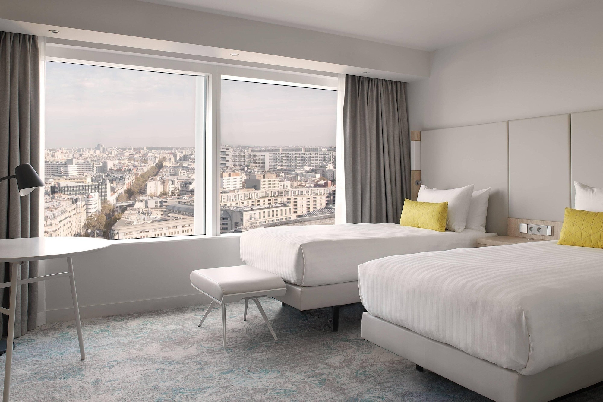 Room, Twin Beds, Sacre Coeur View