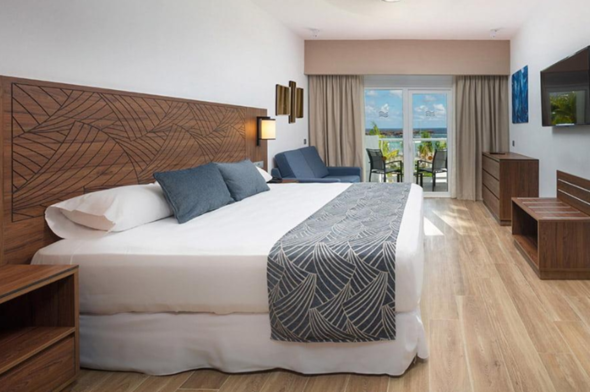Room, Double Bed, Side Sea View