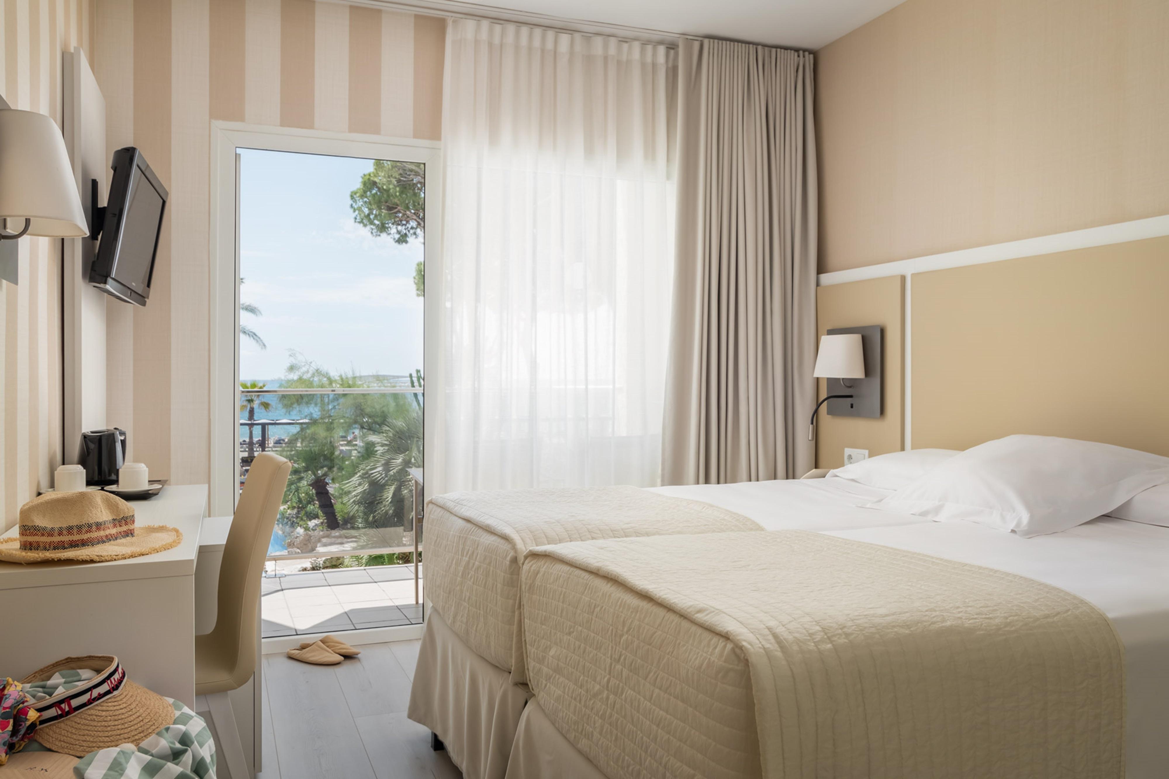 Standard, Double Bed, Pool or Sea View, Balcony or Terrace