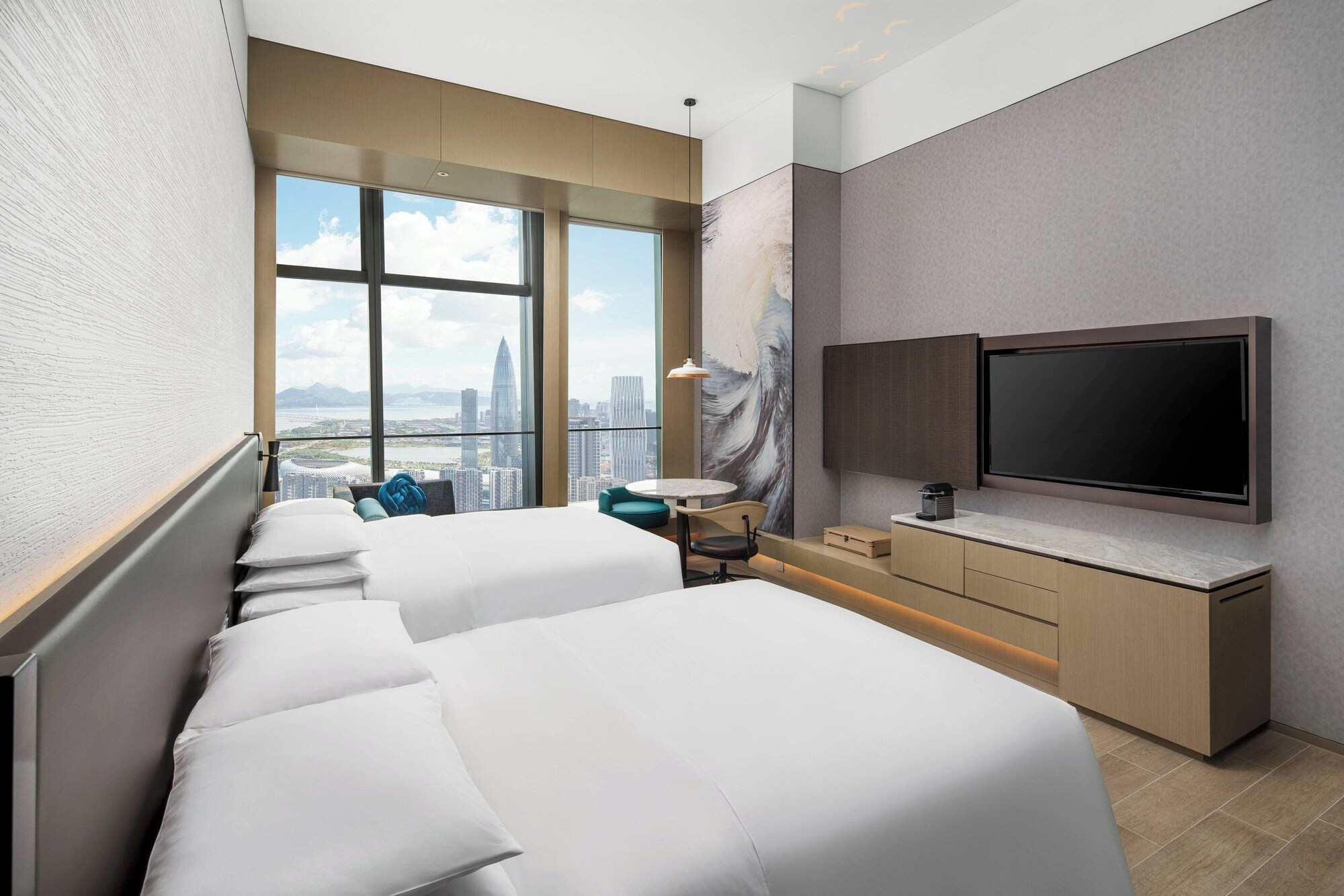 room, 2 double beds, bay view