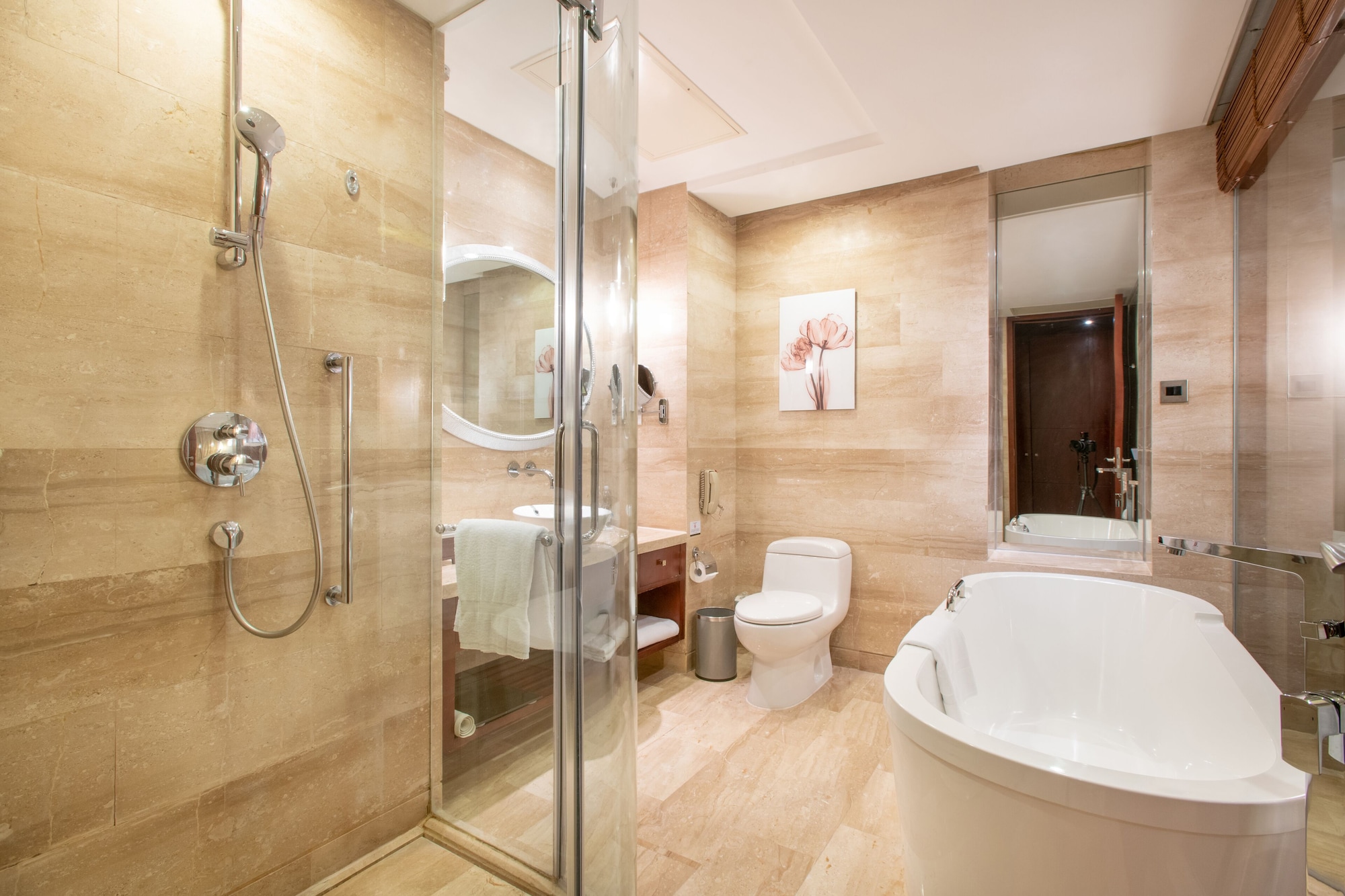 غرفة بسرير كينج بإطلالة على المدينة، Beijing Marriott Hotel Northeast 7/7
