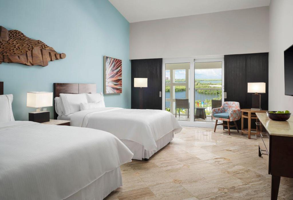 Guest Room, 2 Double Beds, Lagoon View