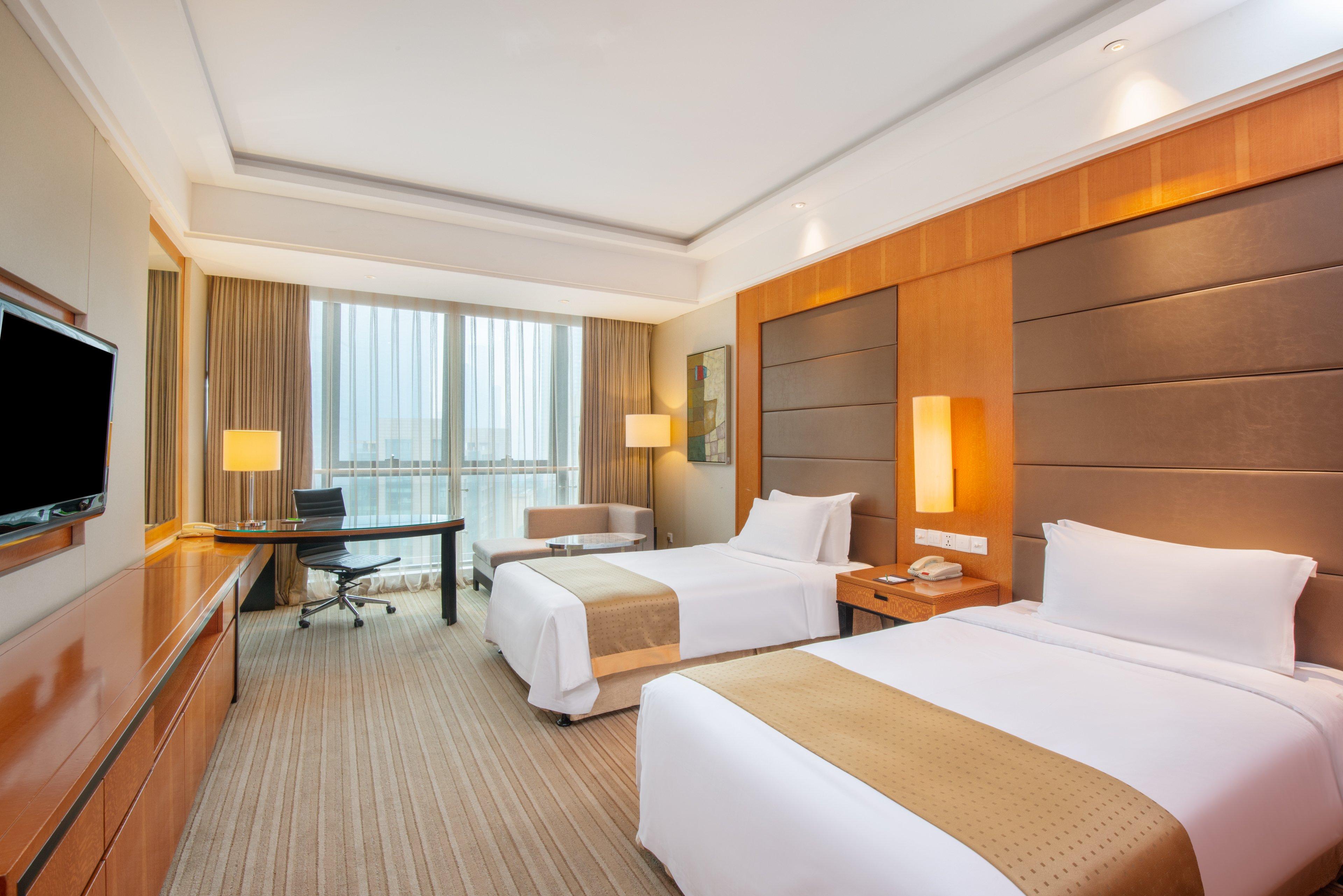 Room, Twin Beds, City View