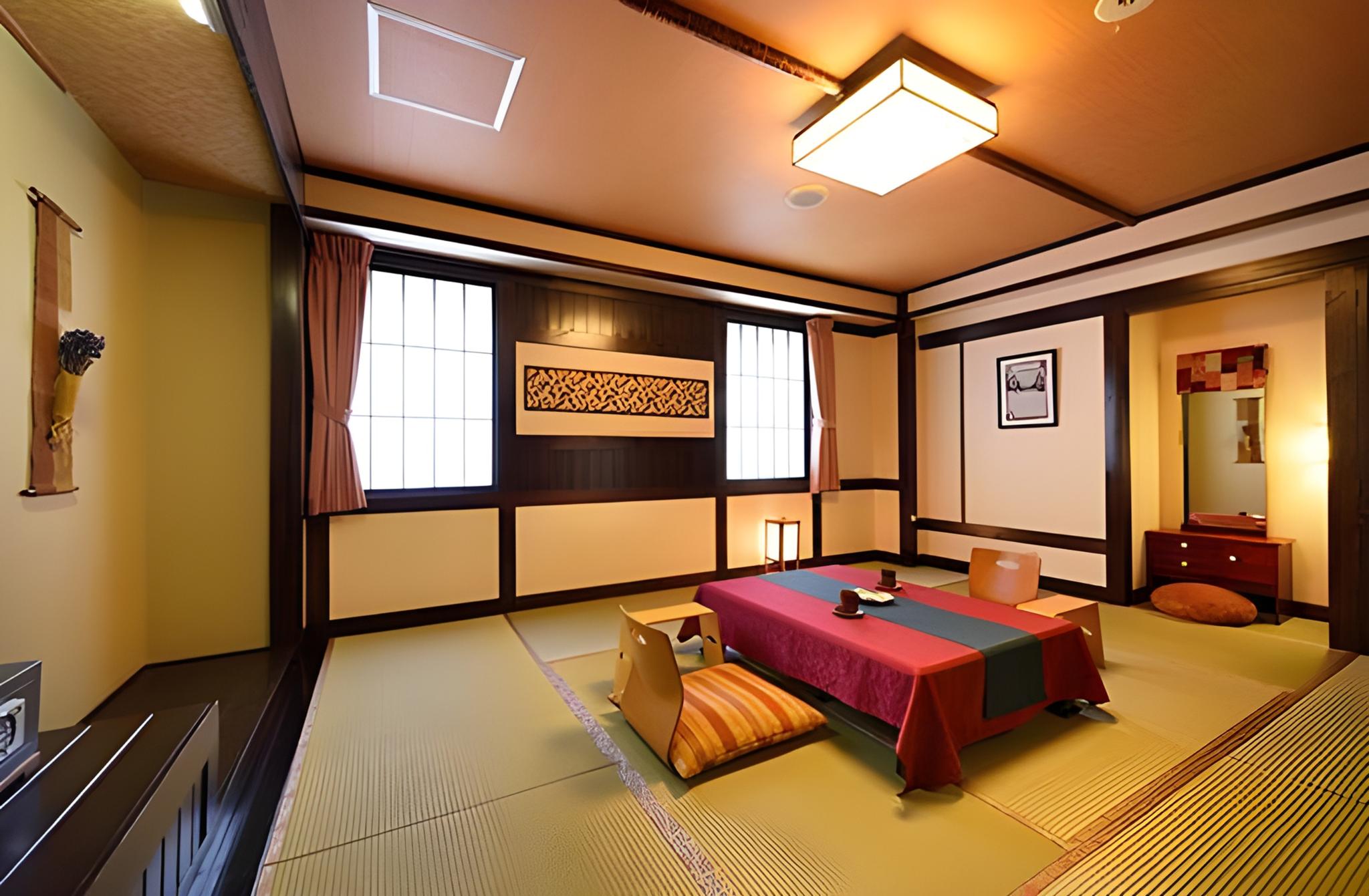 Japanese, 2 Futon Beds, City View