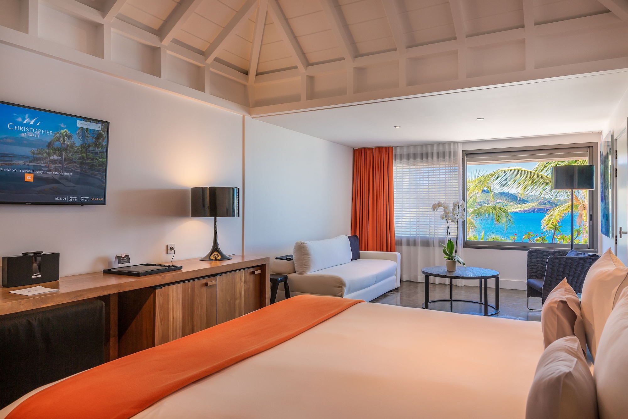 Ocean, Junior Suite, King Bed, Sofa