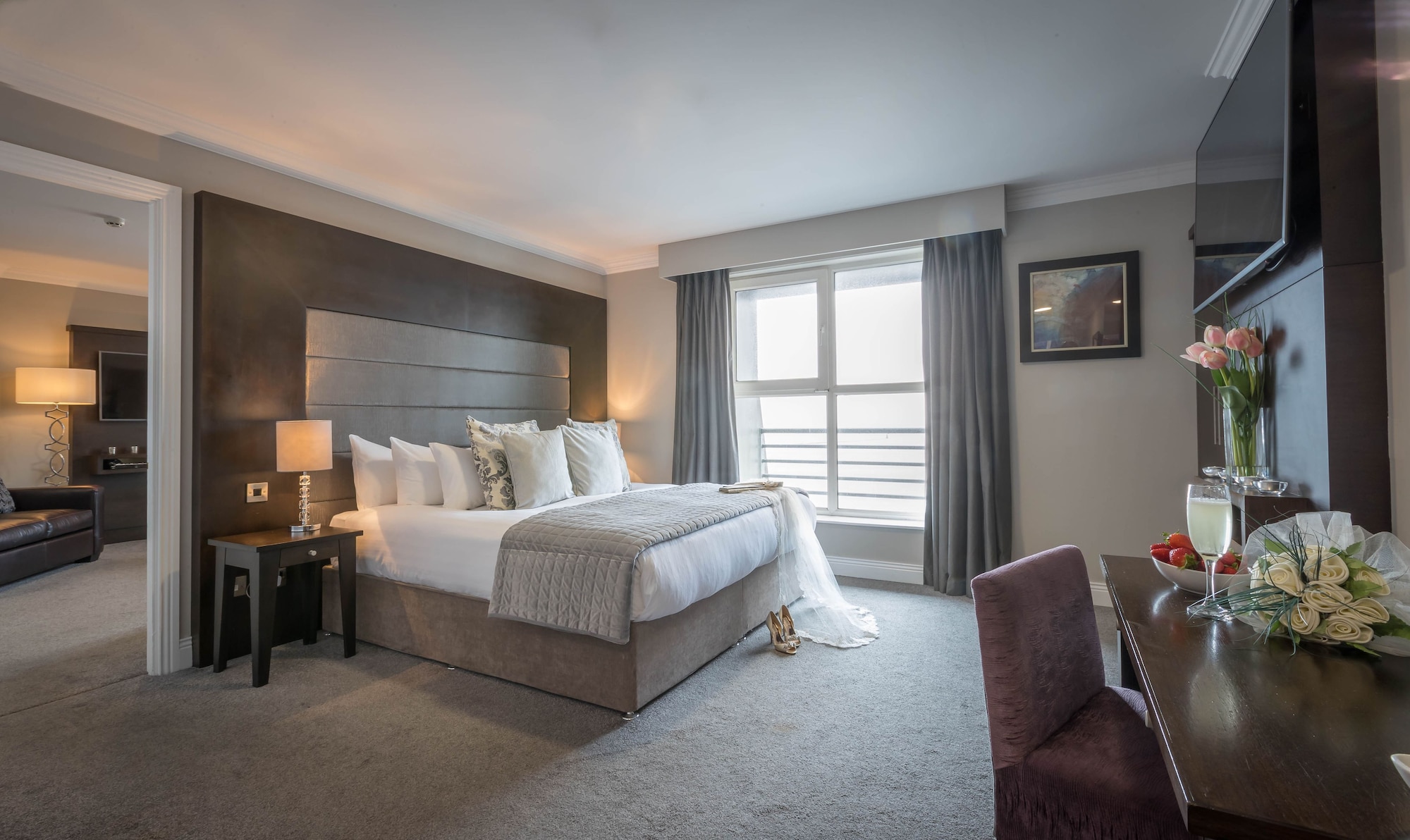 غرفة بسريرين منفصلين بإطلالة على البحر، Talbot Hotel Wexford 4/7