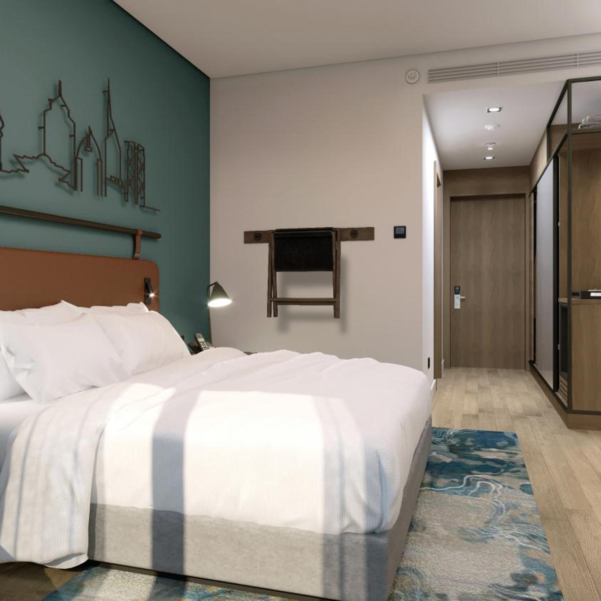Traditional, King Bed, Atrium View