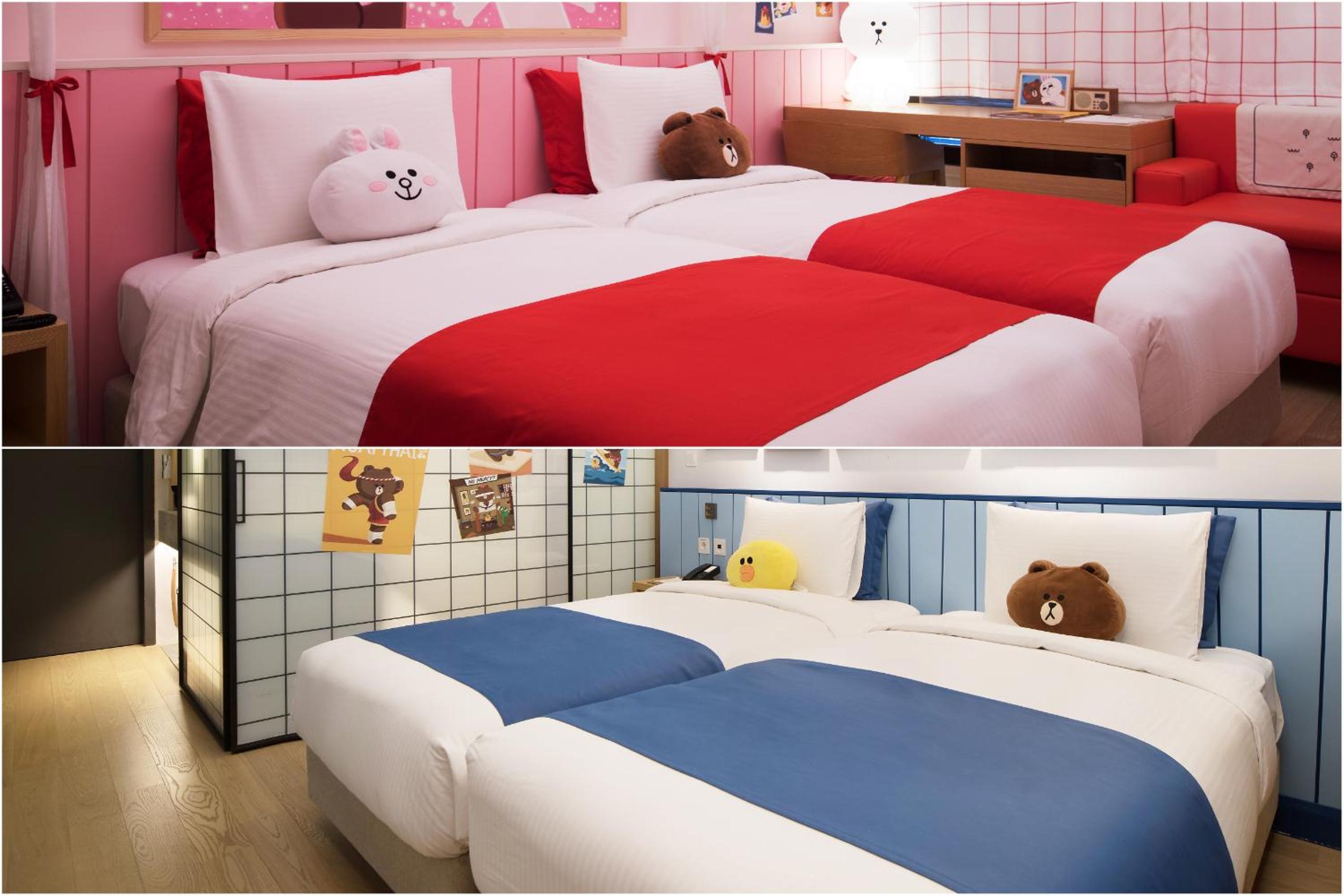 Line Friends, Deluxe, Twin Beds