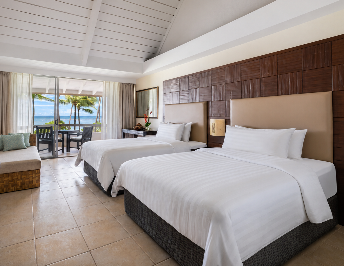Ocean, Deluxe, Twin Beds