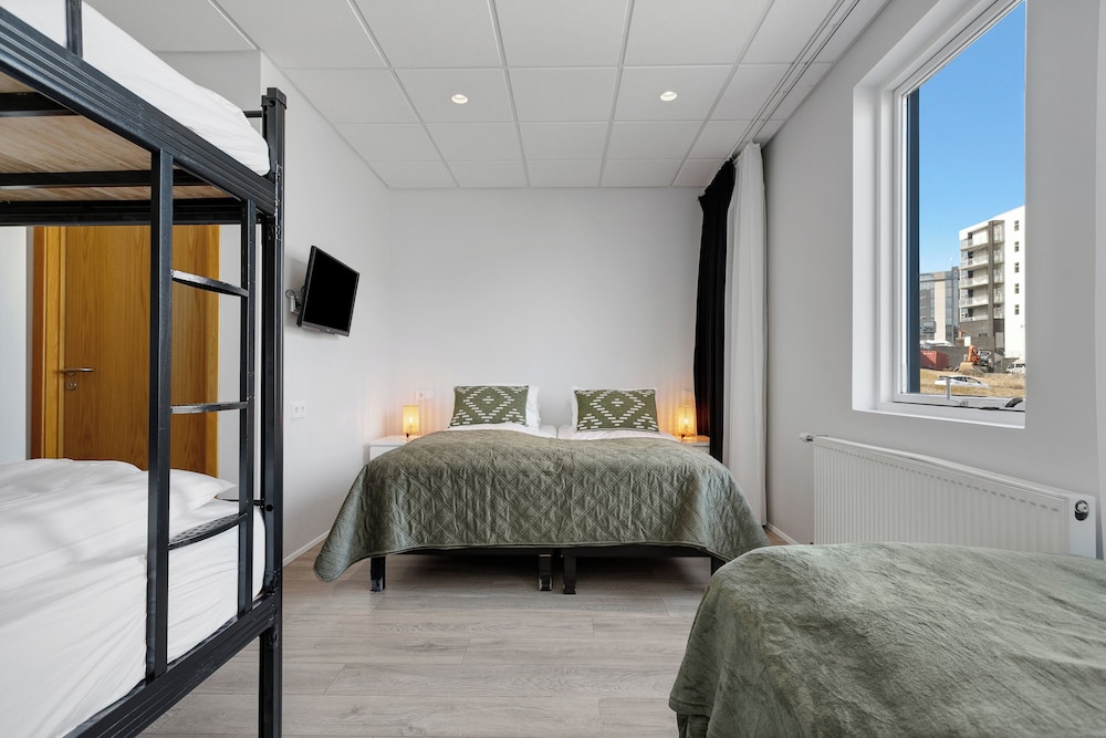 غرفة عائلية بأسرّة بطابقين وثلاثة أسرّة، Hotel Heidmork 7/10