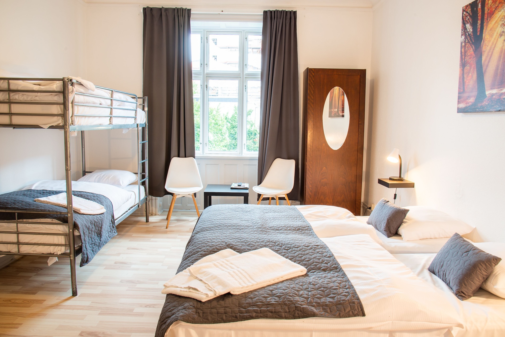 غرفة عائلية رباعية بأسرّة بطابقين بغرفة نوم واحدة، Hotel Amager 4/9