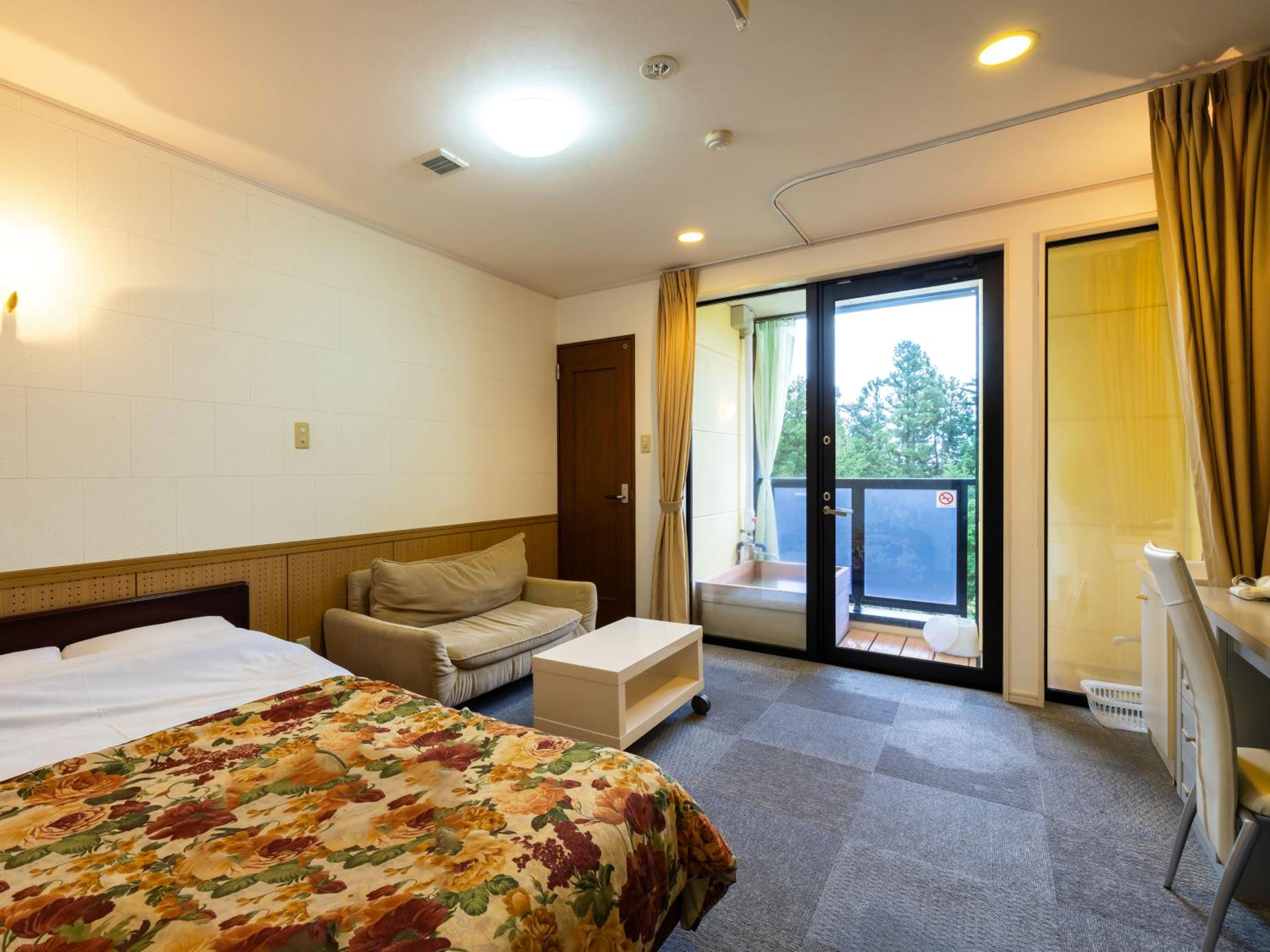 Room, Double Bed, Outdoor Bath