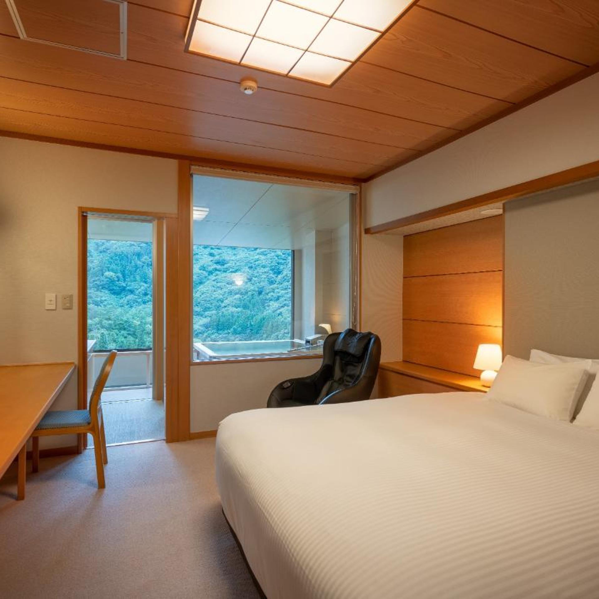 Deluxe, Double Bed, Valley View, Outdoor Bath، Marumine Kanko Hotel 3/3