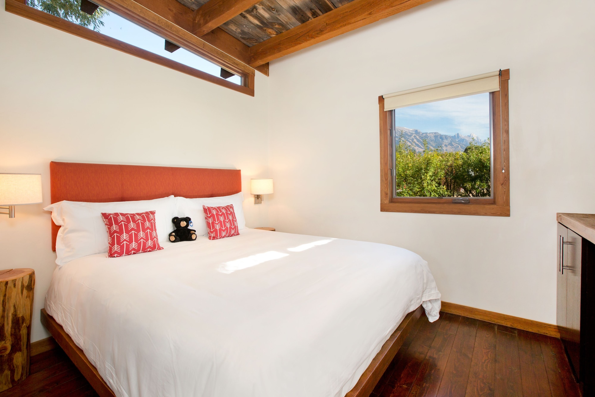 Rustic, Modern, Cabin, King Bed, Sofa
