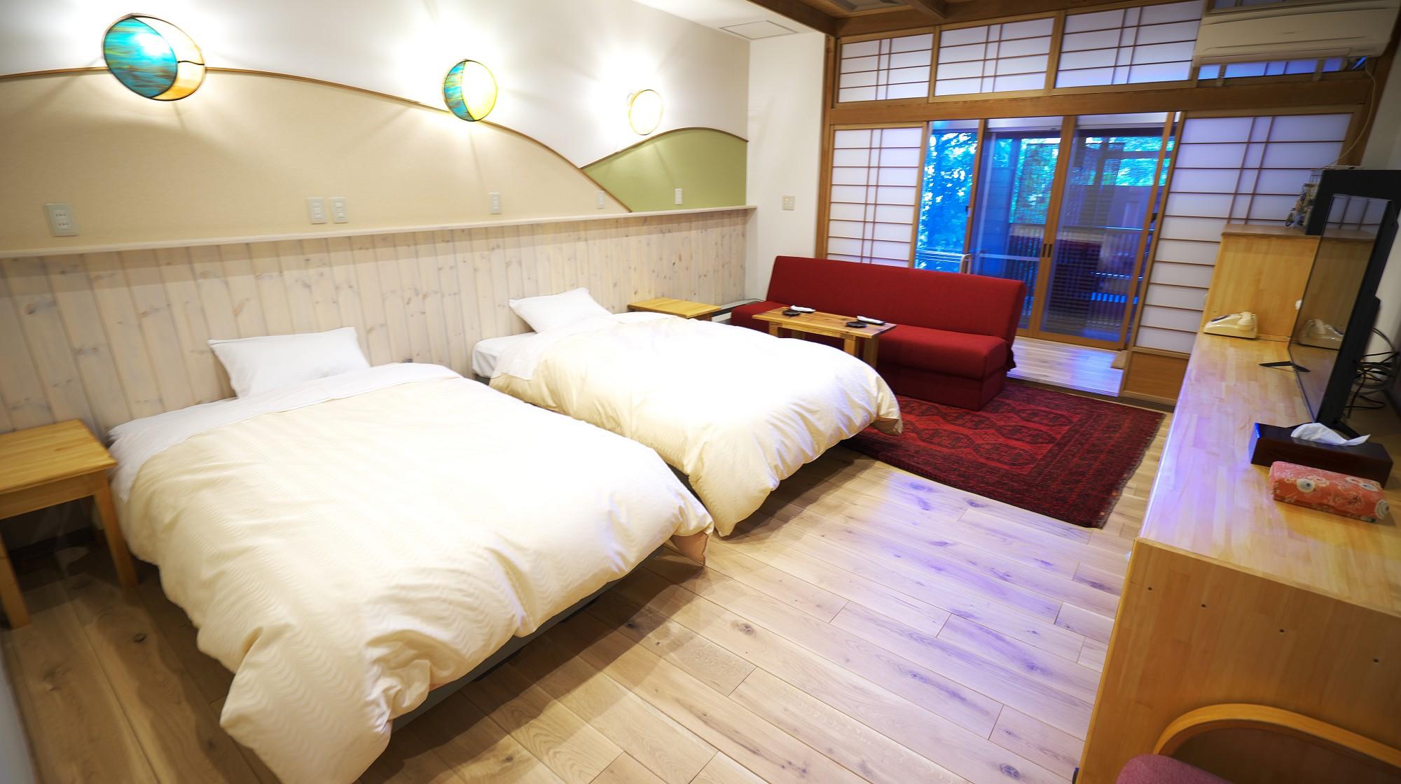 Deluxe, Twin Beds, Outdoor Bath