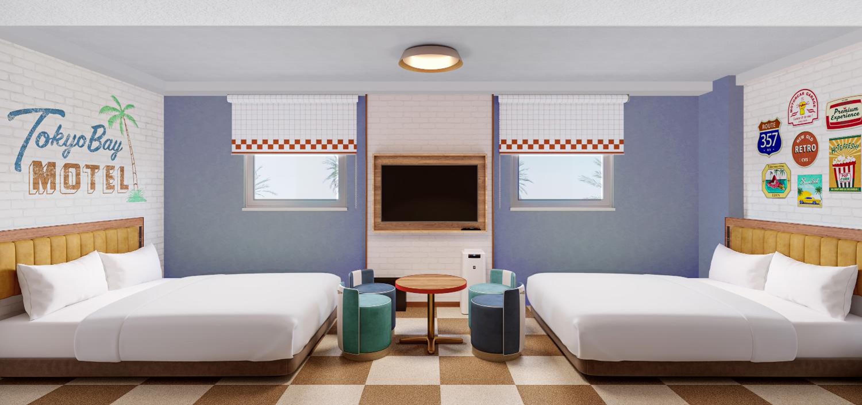 Renovated, Bay, Concept, Twin Beds, Hotel Building