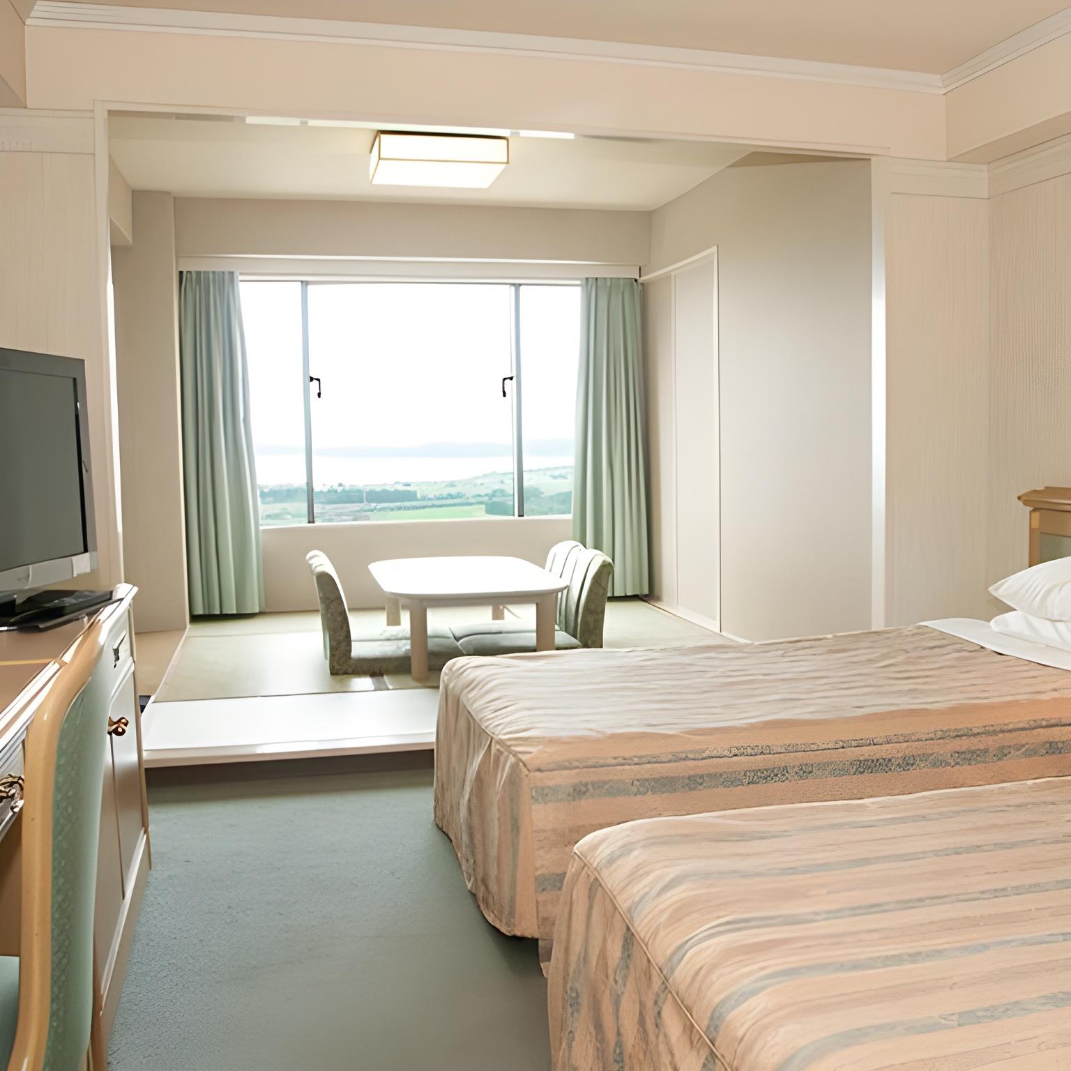 Japanese Western, Oriental, Twin Beds, High Floor