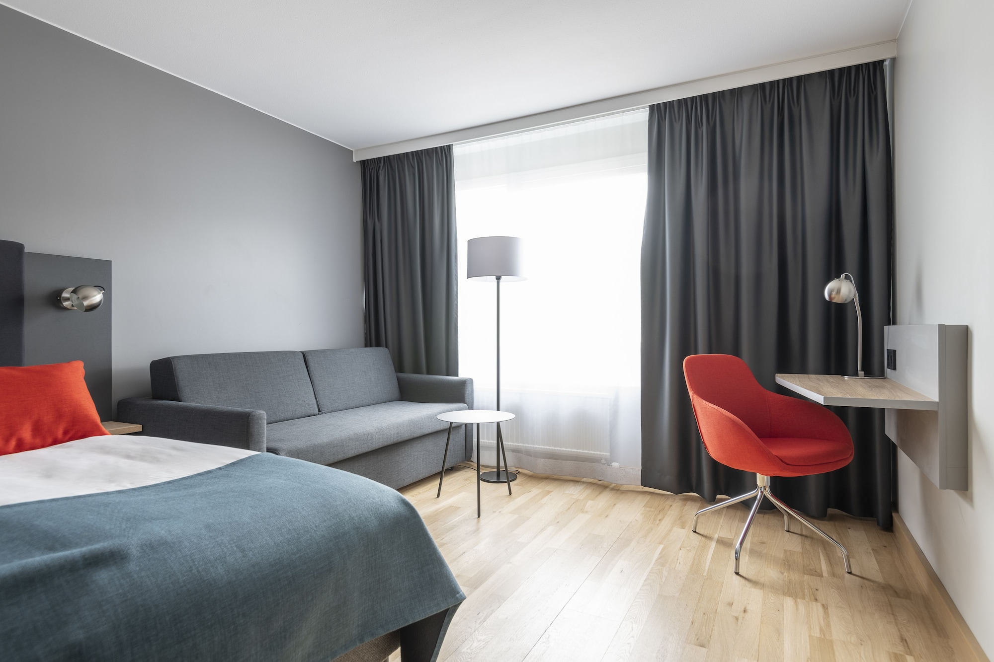 Family, Double Bed, Sofa