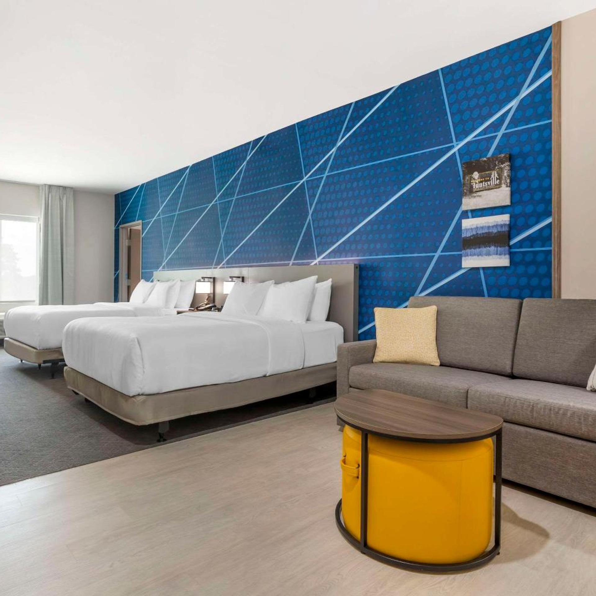 1 Bedroom, Efficiency, Suite, 2 Queen Beds