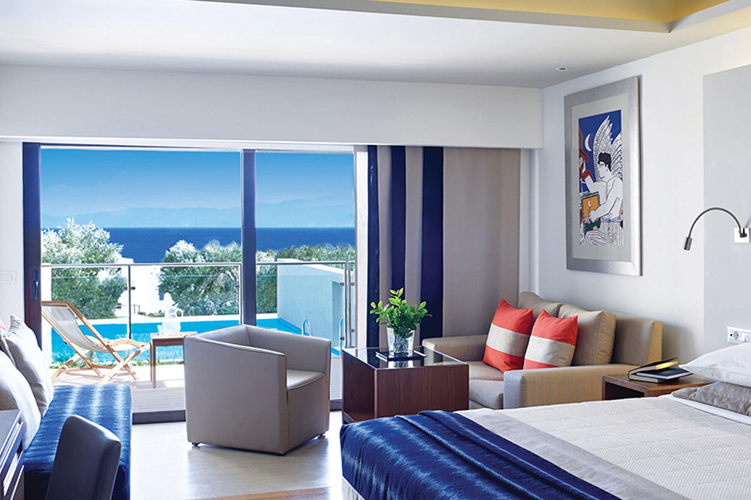 Pool, Superior, Single, Sea View, Terrace