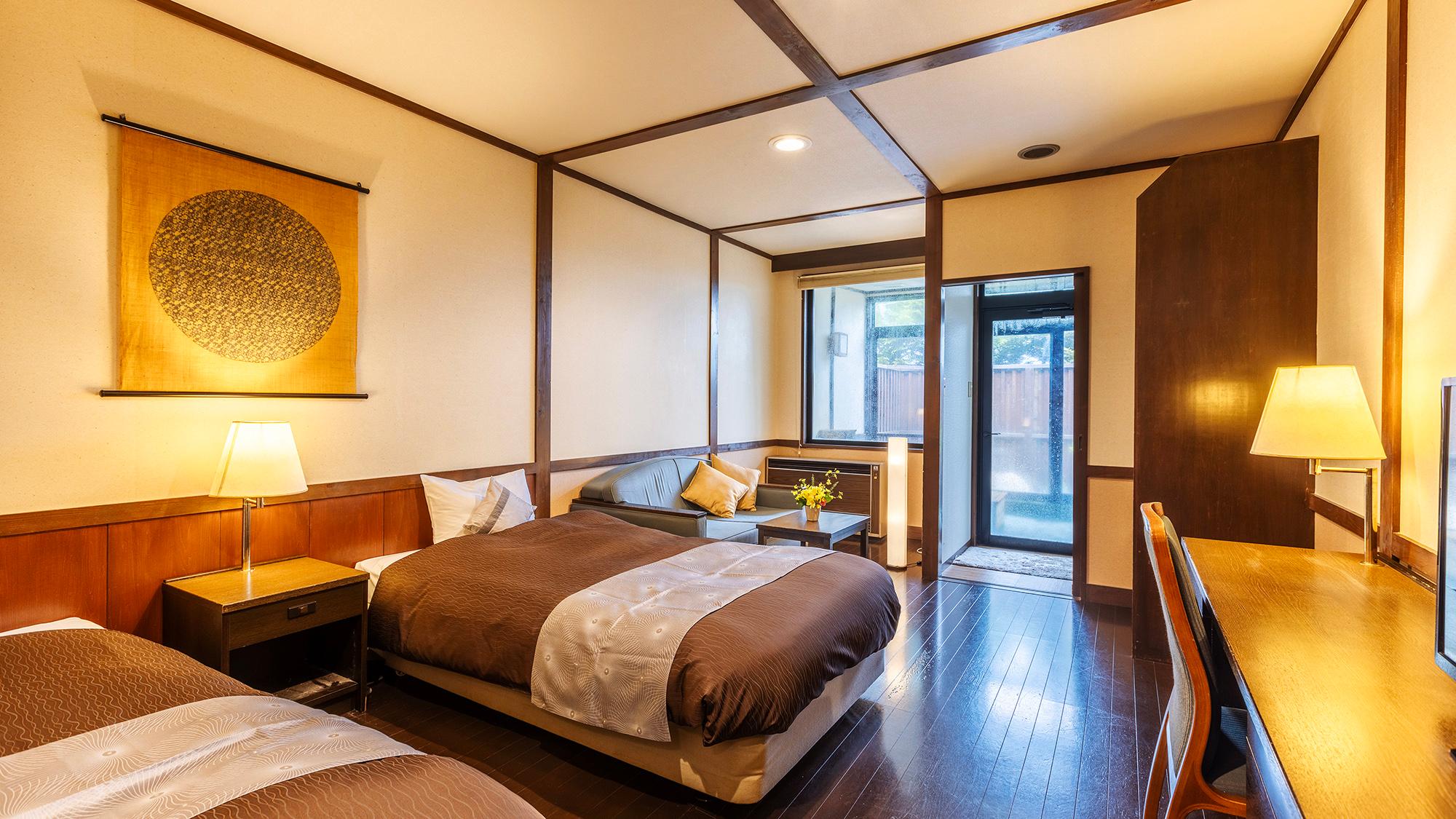 Deluxe, Suite, Twin Beds, Outdoor Bath