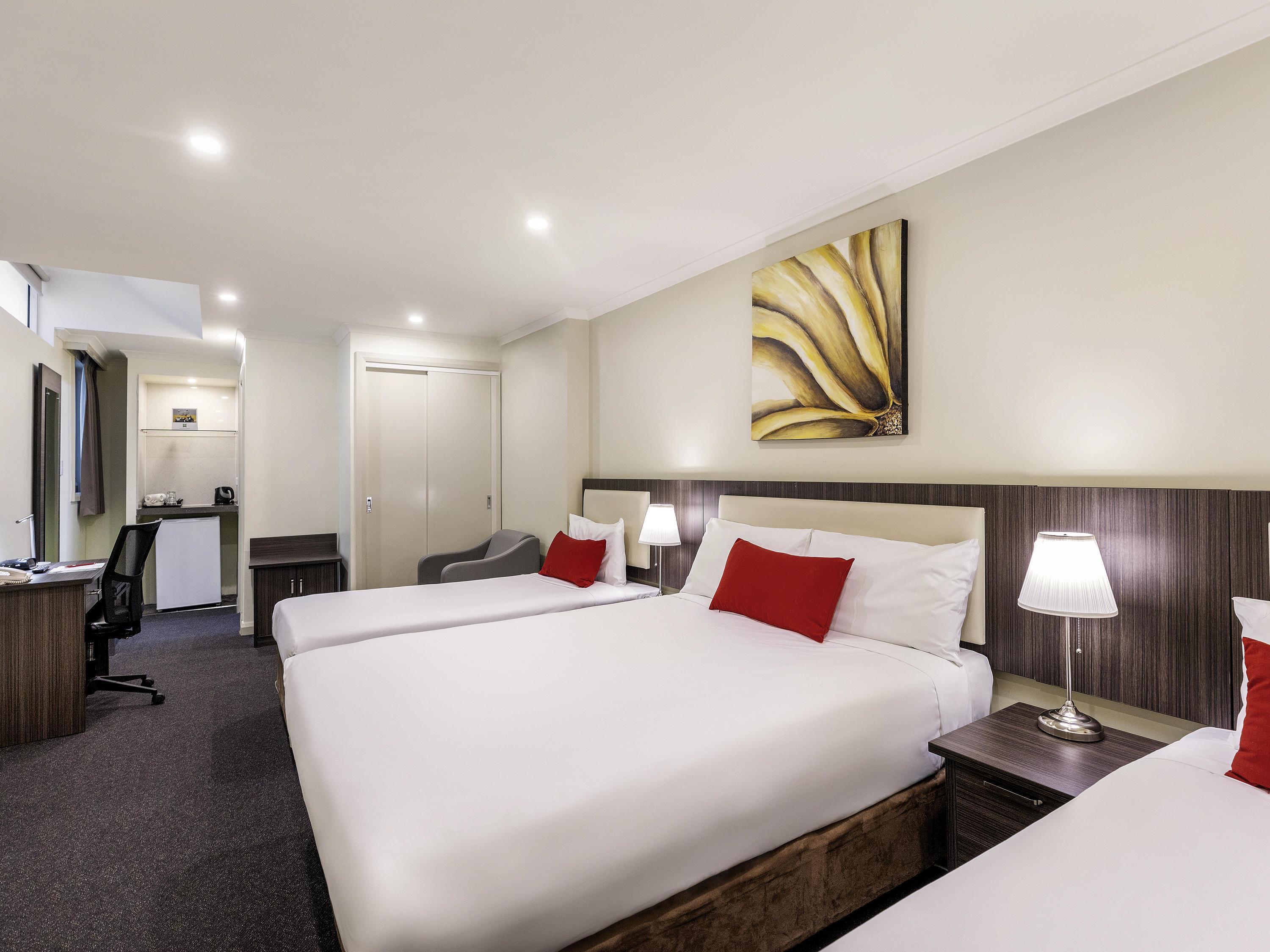 FAMILY, DOUBLE AND TWIN BEDS