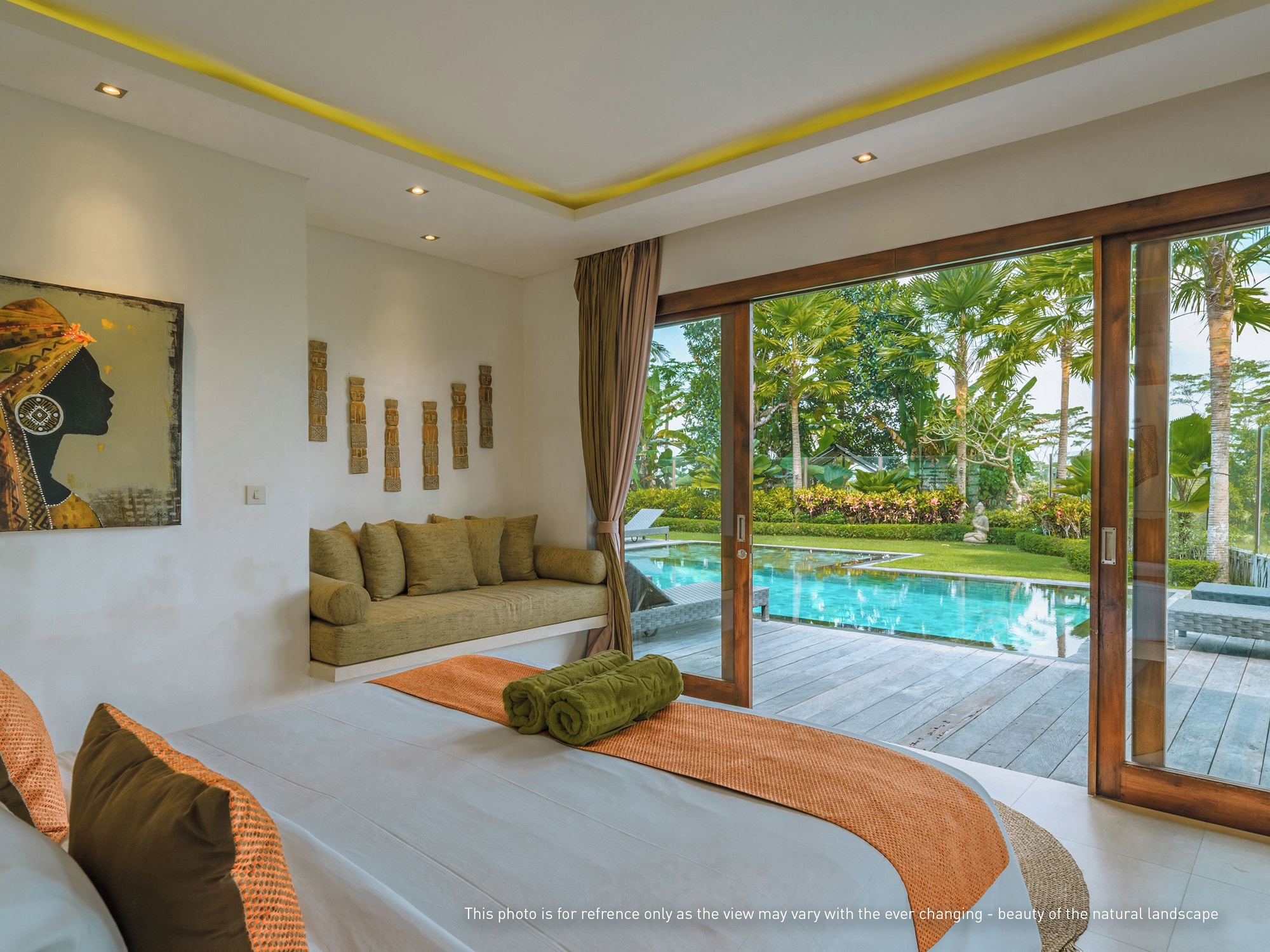 4 Bedrooms, Pool, Luxury, Villa, 4 King Beds, Paddy View، K Club Ubud 5/7