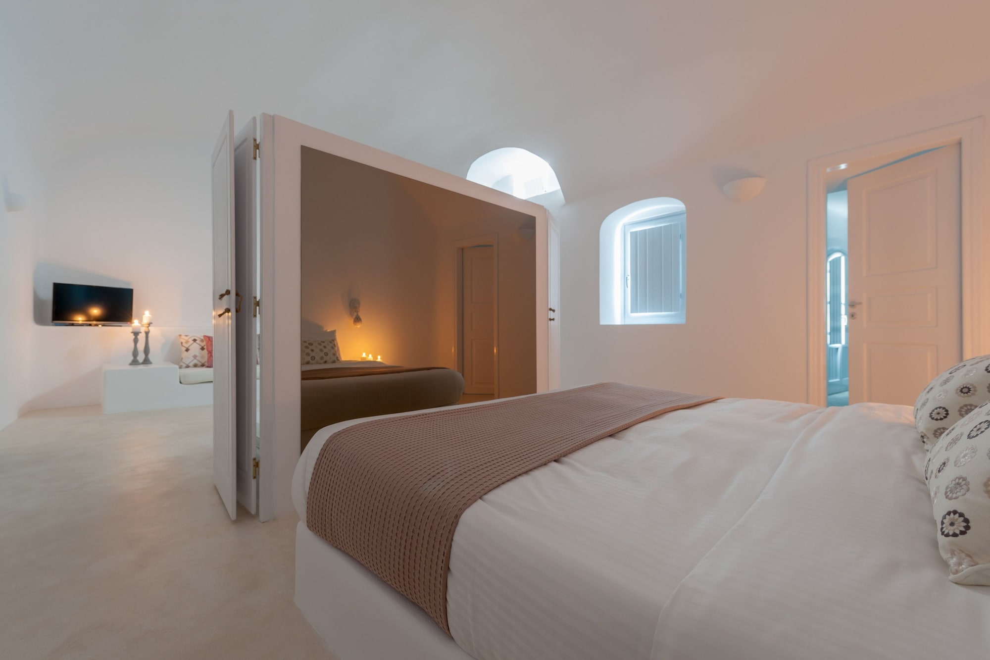 Villa, Double and Twin Beds, Caldera View, Hot Tub