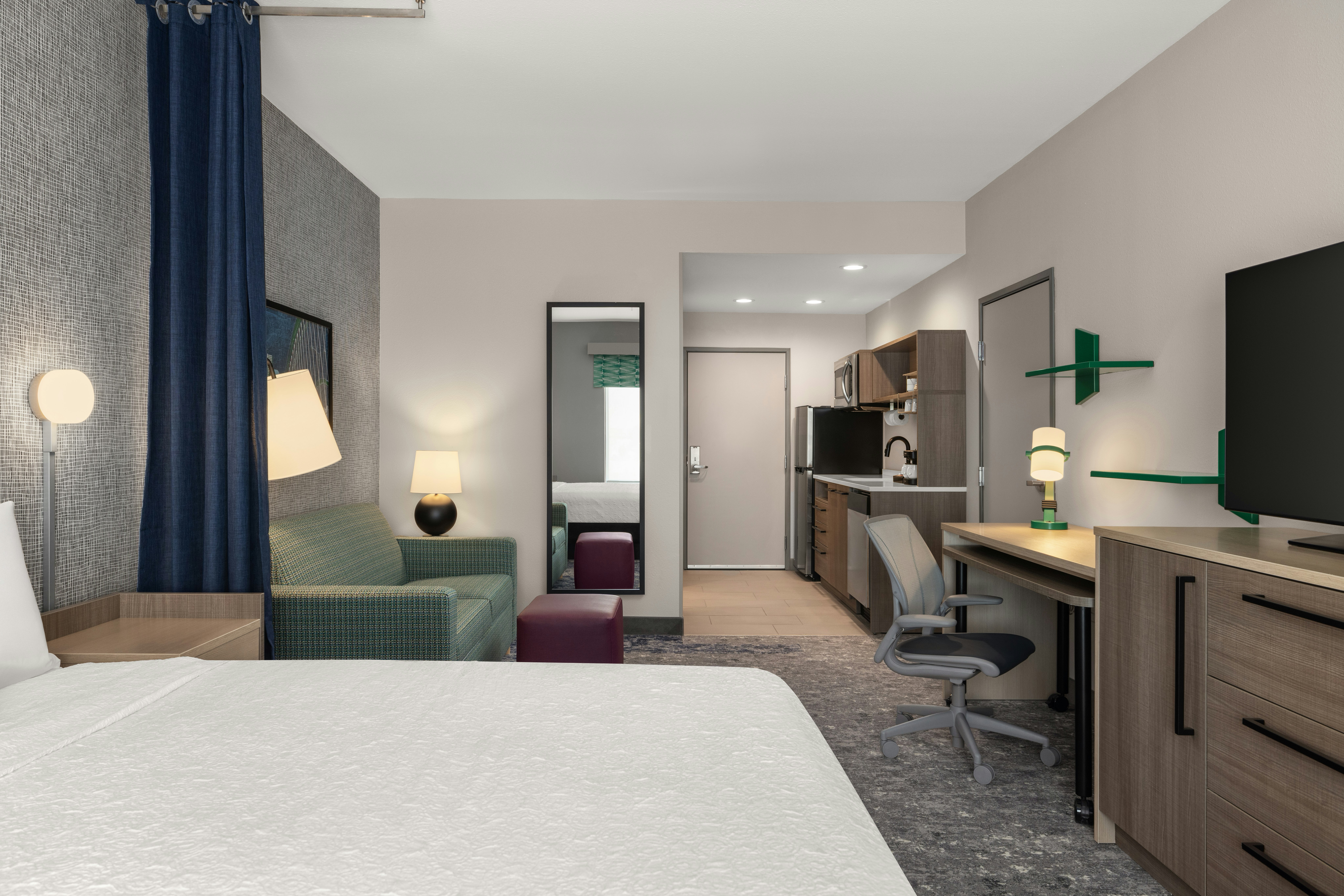 جناح استوديو بسرير كينج، Home2 Suites by Hilton Fort Worth Lake Worth 2/4
