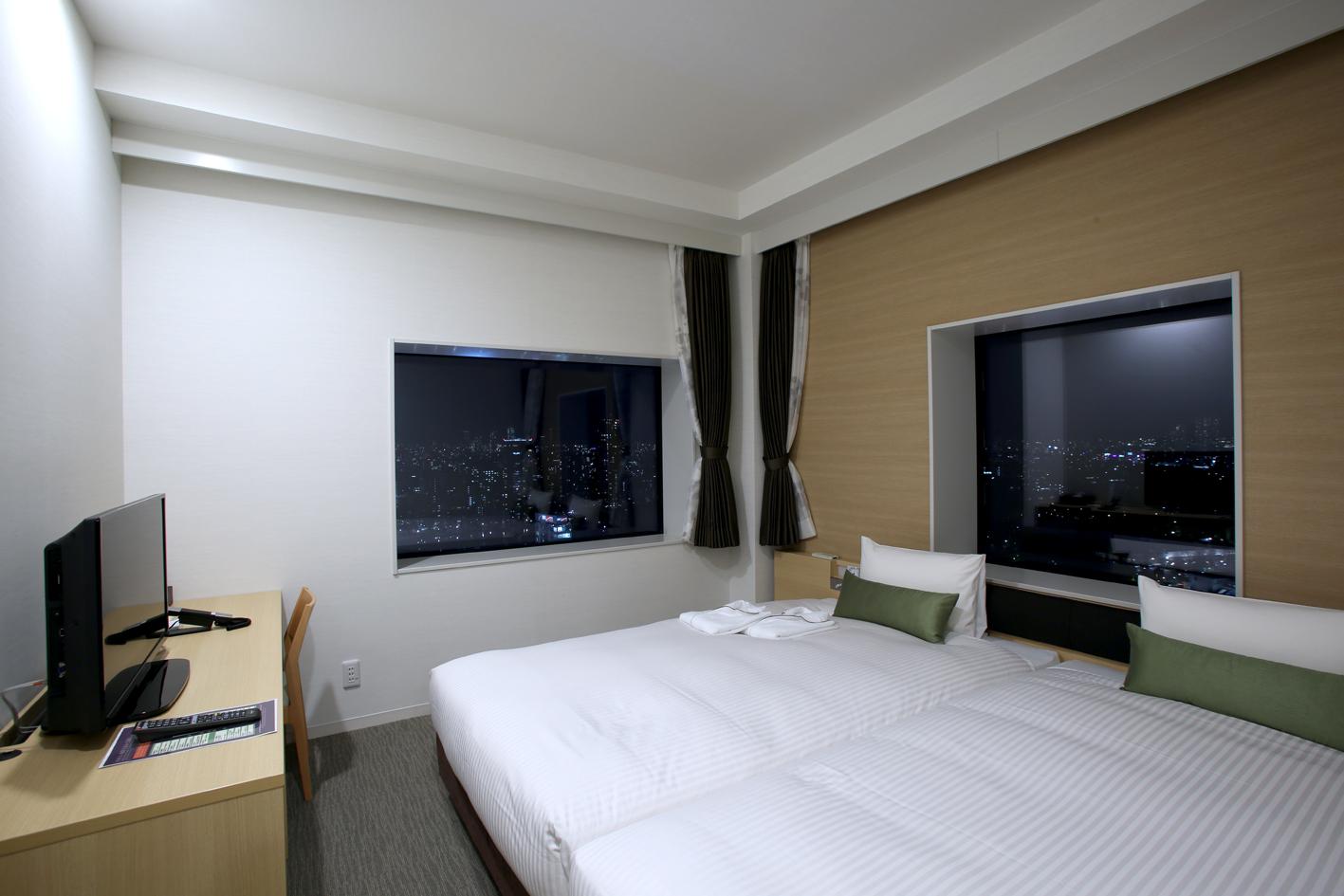 Room, Twin Beds, City View, Night View, Smoking