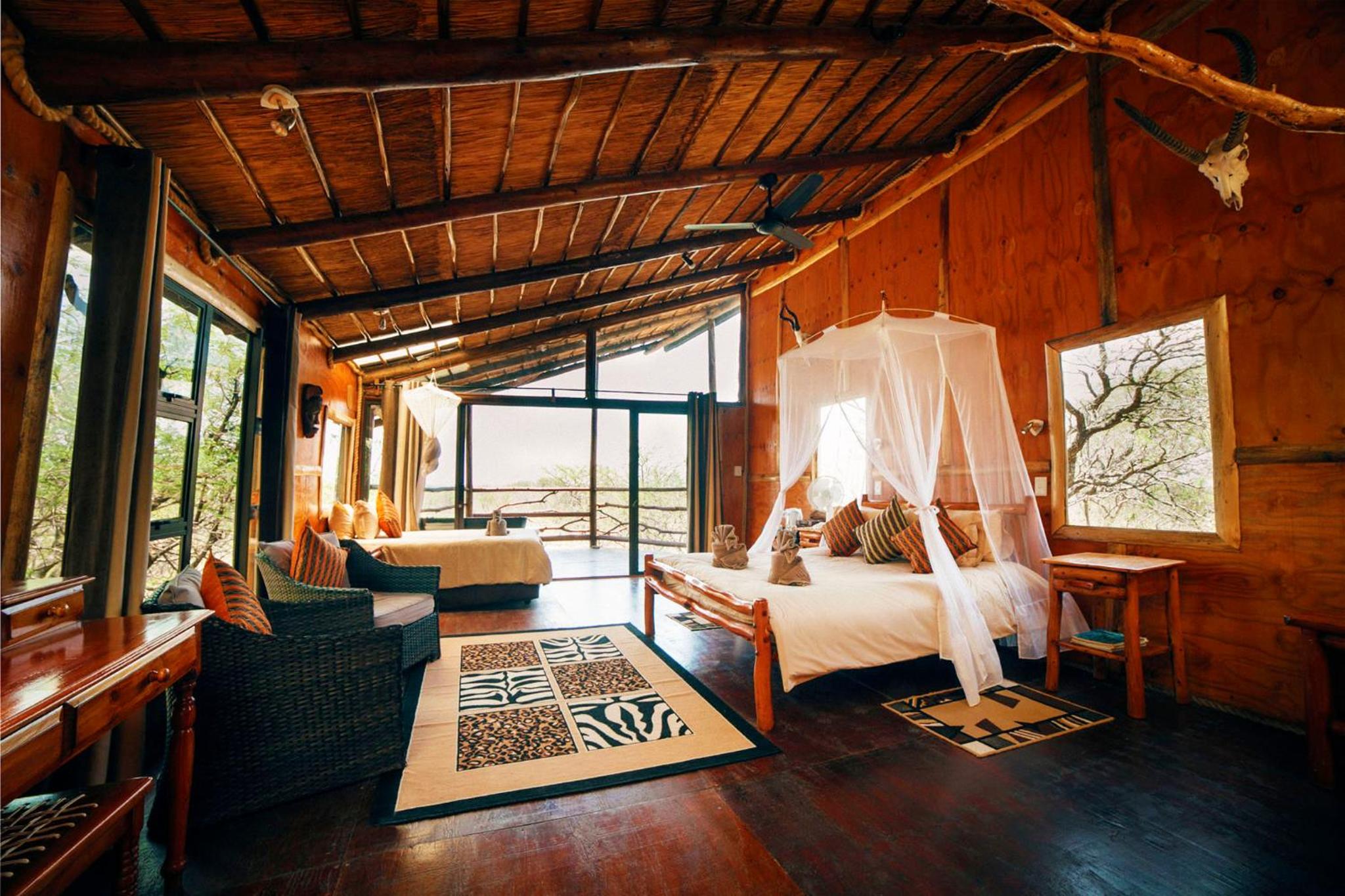 Tree House, Luxury, 1 Double and 1 Single Bed, Mountain View