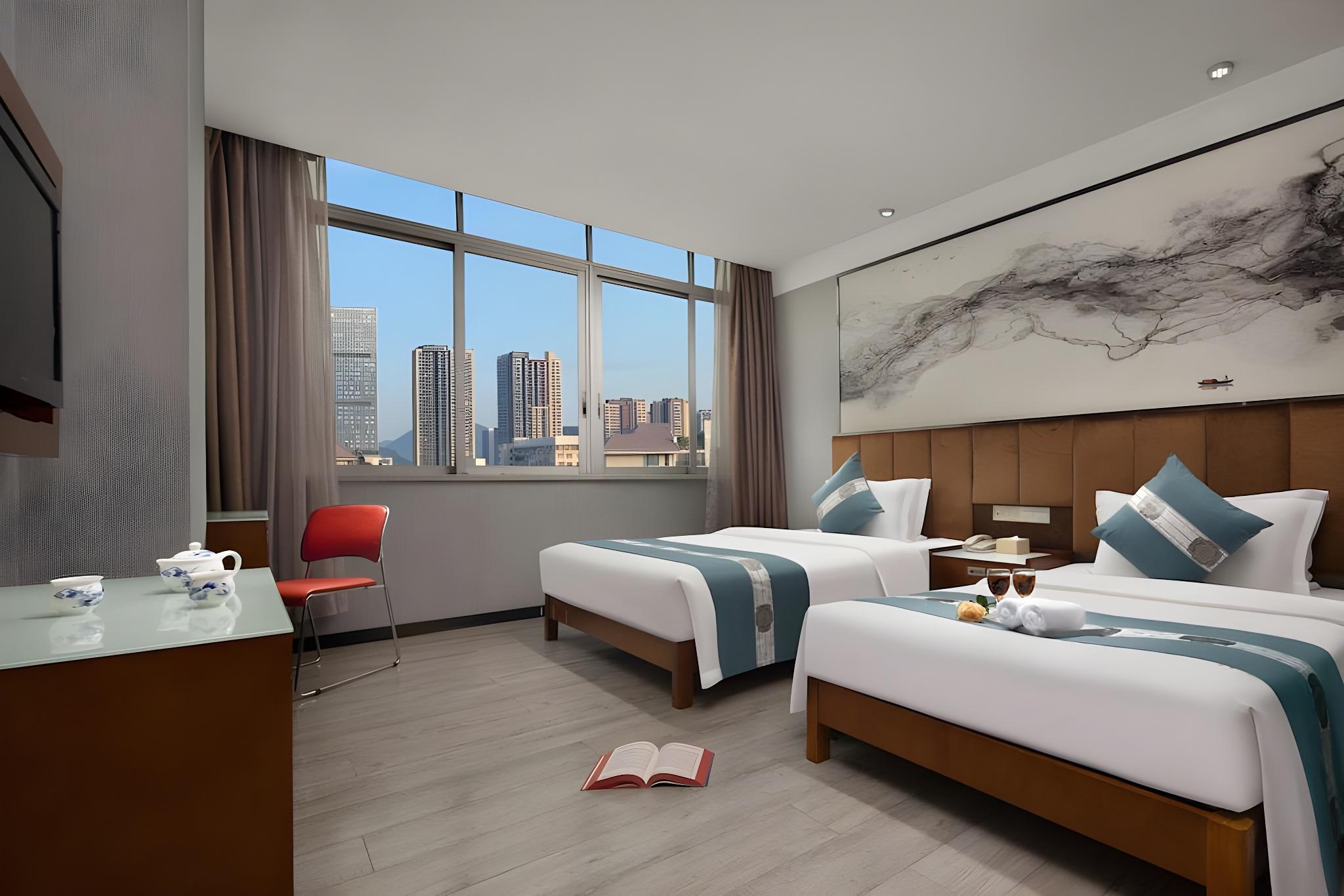 غرفة خارجية بسريرين مزدوجين، Kaiserdom Hotel Guangzhou Airport Branch 2/2