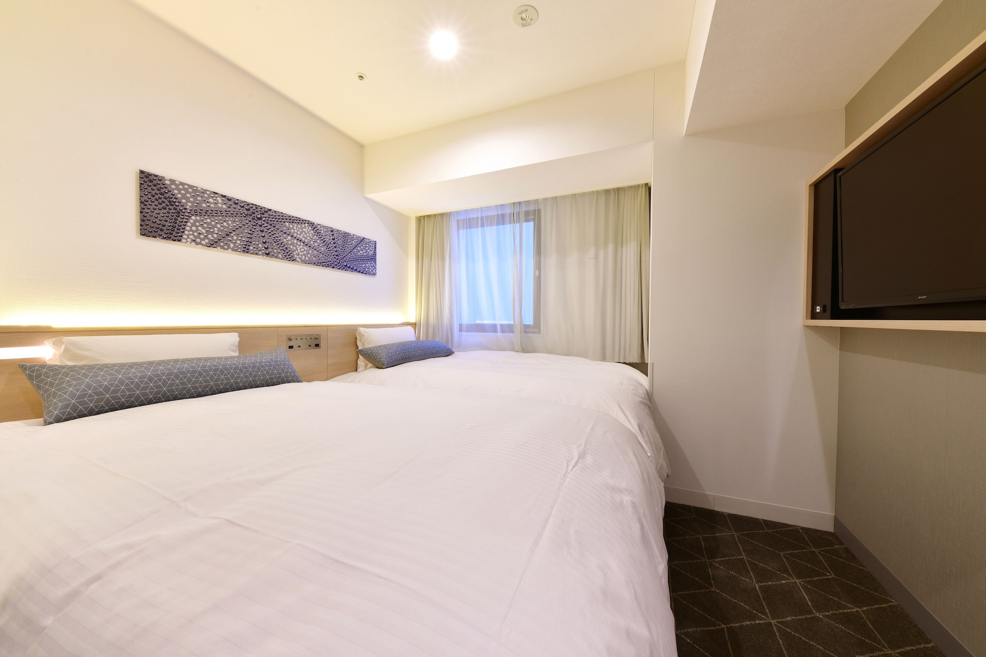 غرفة قياسية بسريرين منفصلين لغير المدخنين، Vessel Inn Sakae Ekimae 4/7