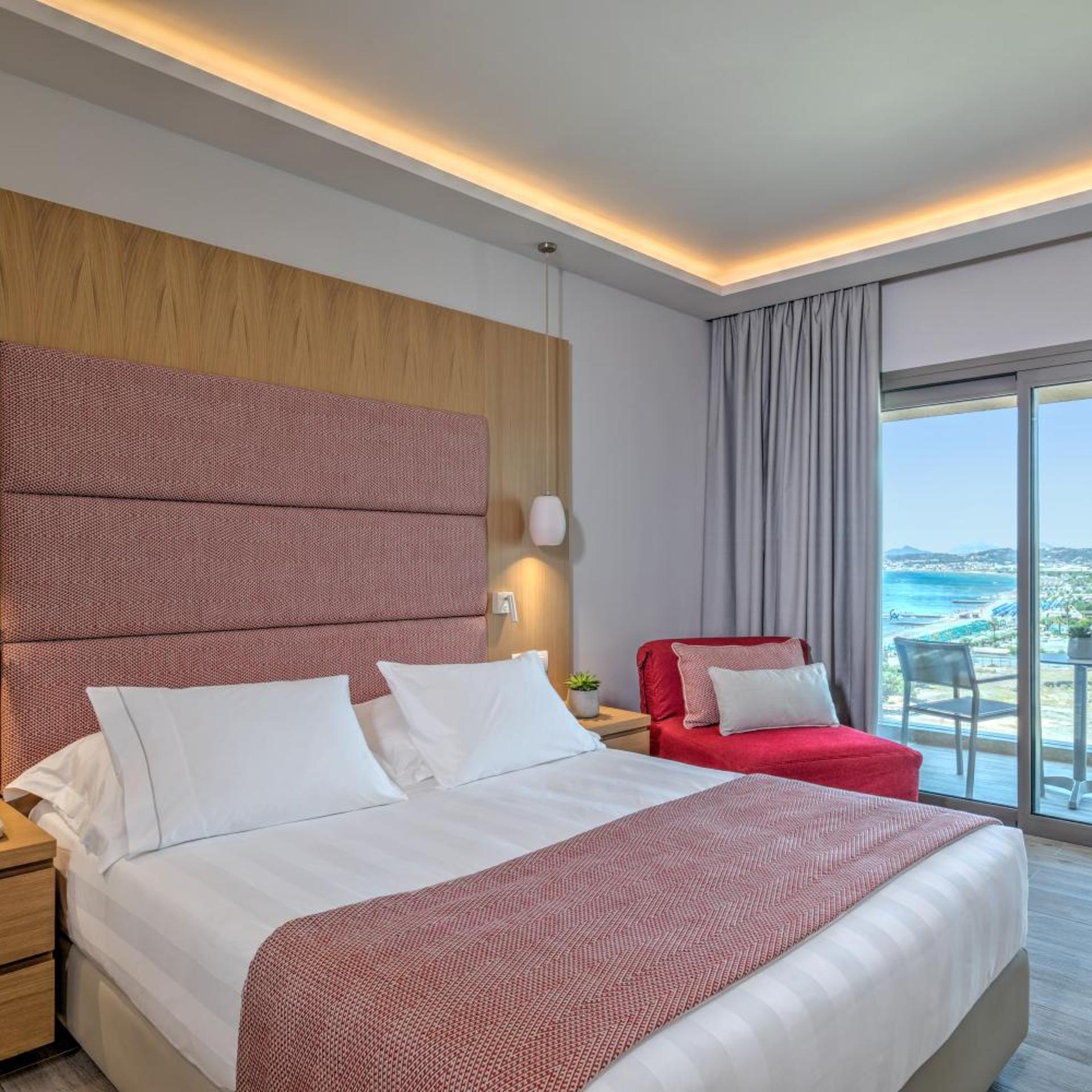 Room, Double Bed, Side Sea View