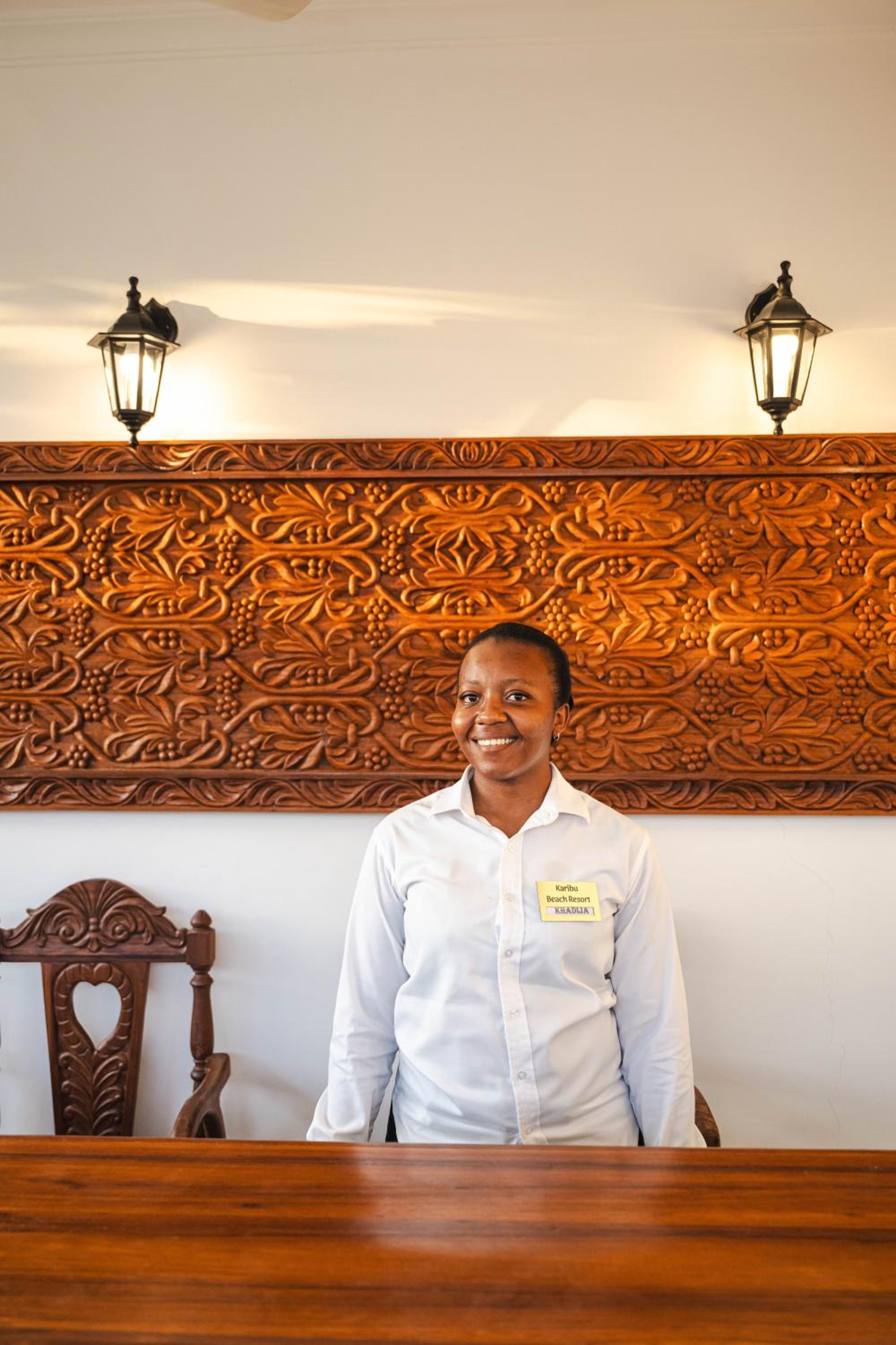 Lobby at Karibu Beach Resort, PONGWE