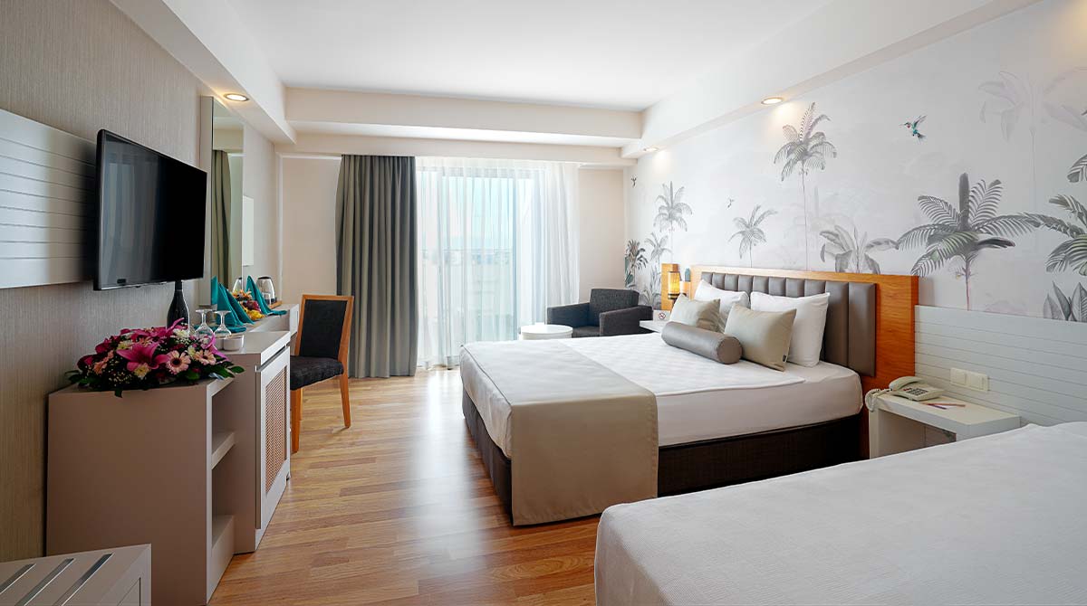 Room, Double Bed, Land View