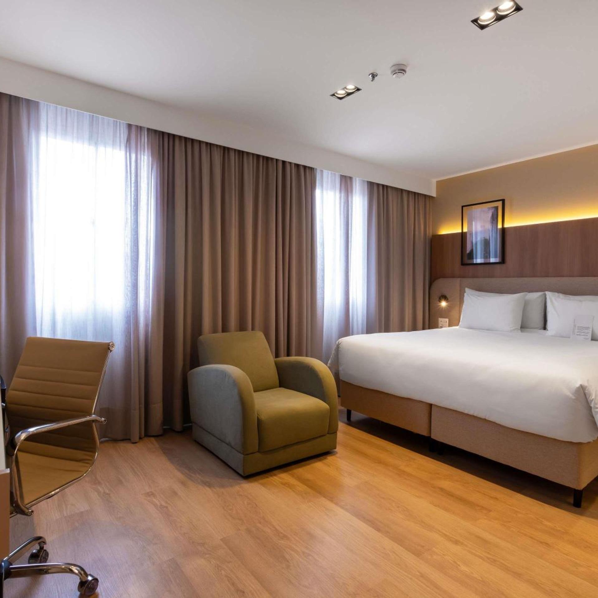 غرفة بريفيليج بسرير كينج بإطلالة على المدينة، Mercure Sao Paulo Vila Olimpia 4/7