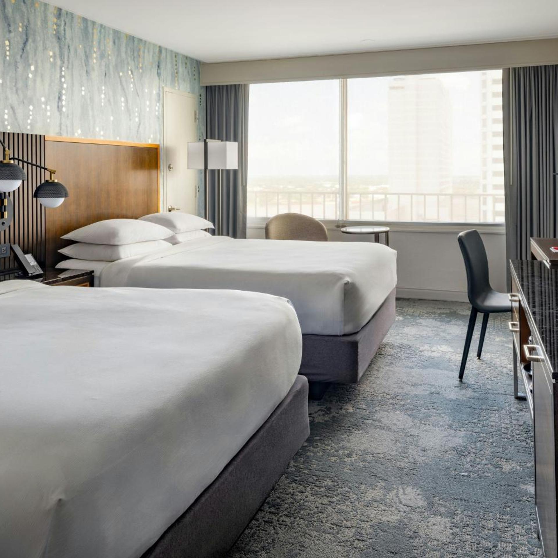 Room, 2 Double Beds, City or River View
