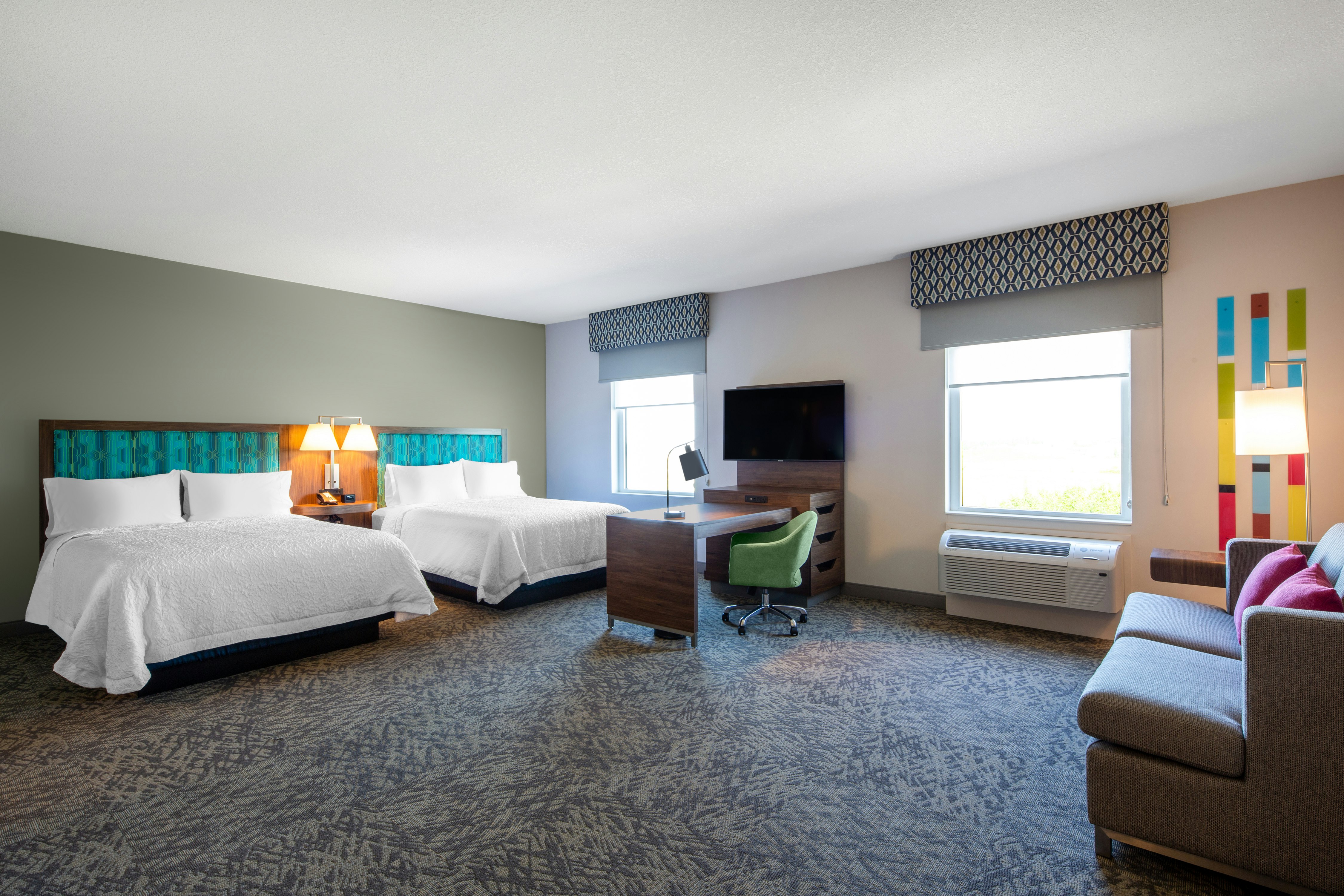 جناح بسريرين كوين، Hampton Inn and Suites Edmonton St. Albert, AB 3/5