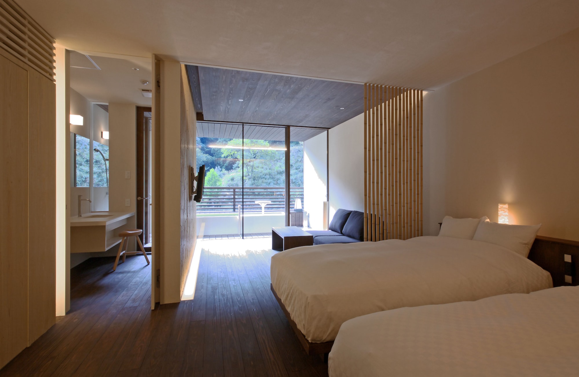 Luxury, Twin Beds, Outdoor Bath