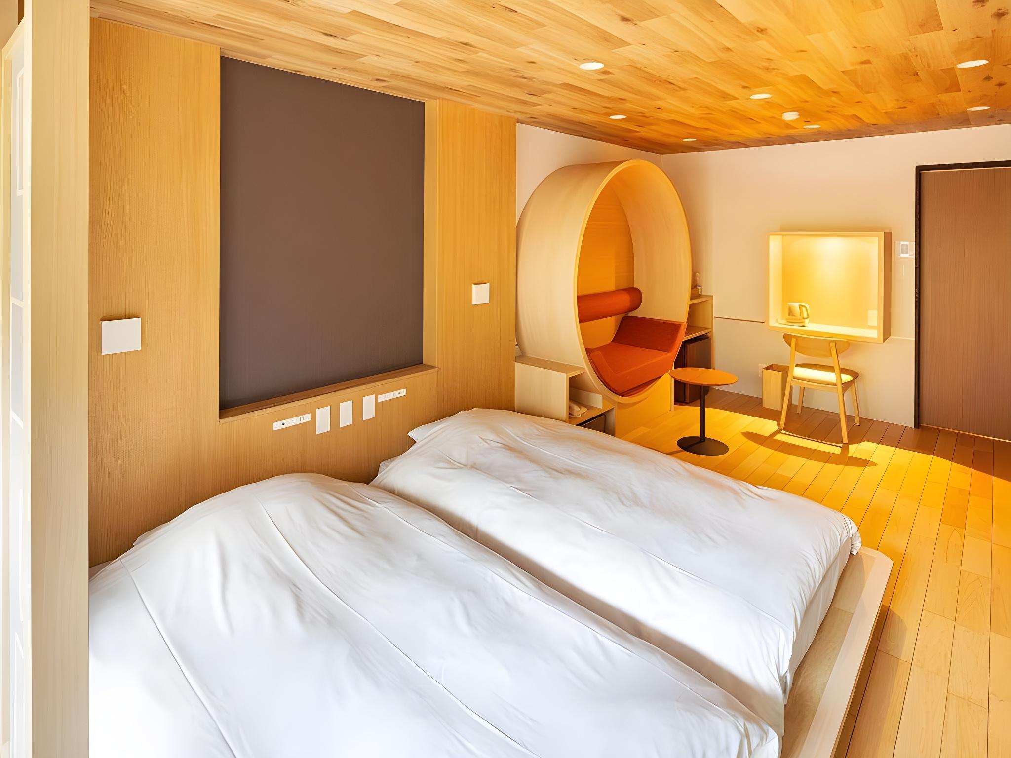 Japanese, Twin Beds, Outdoor Bath