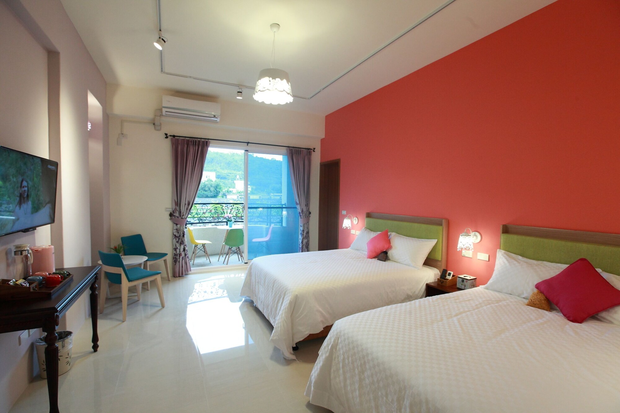STANDARD, QUADRUPLE, 2 DOUBLE BEDS, RIVER VIEW, BALCONY