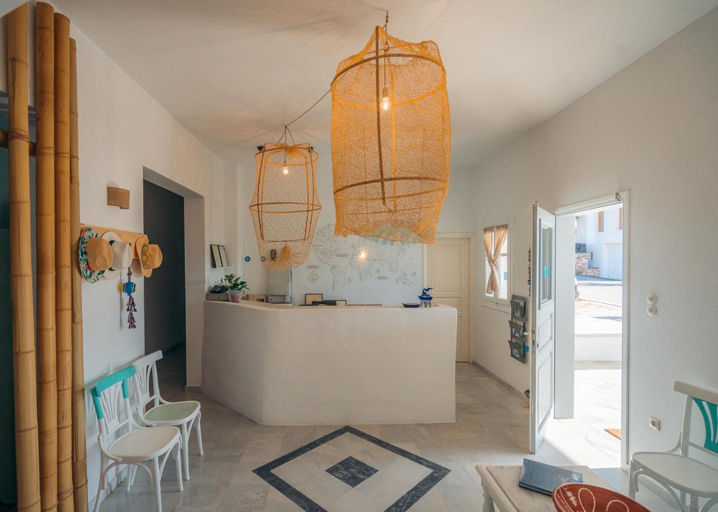 Lobby at Aeolos Apartments, SIFNOS