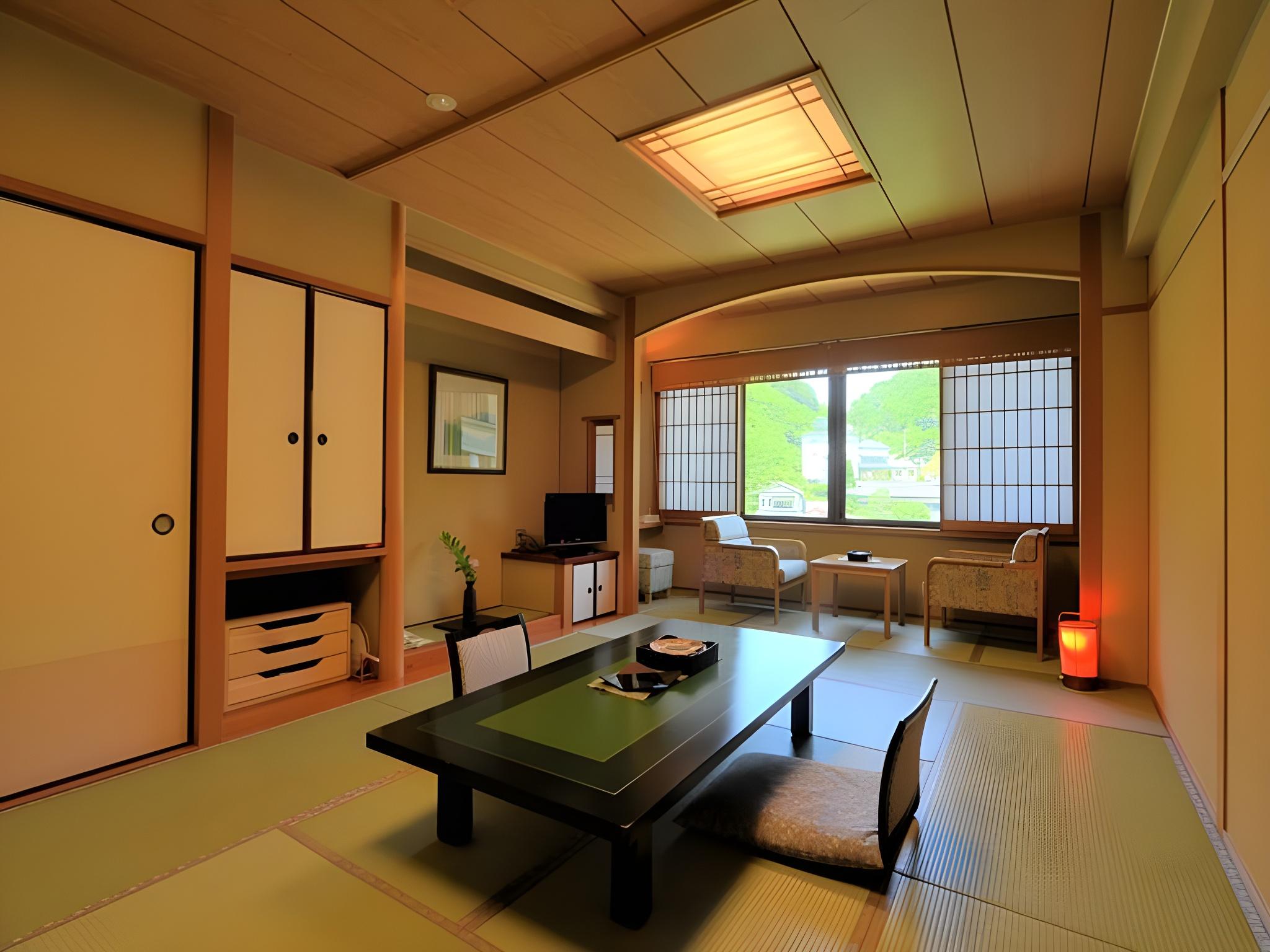 Japanese, Futon Bed, Outdoor Bath