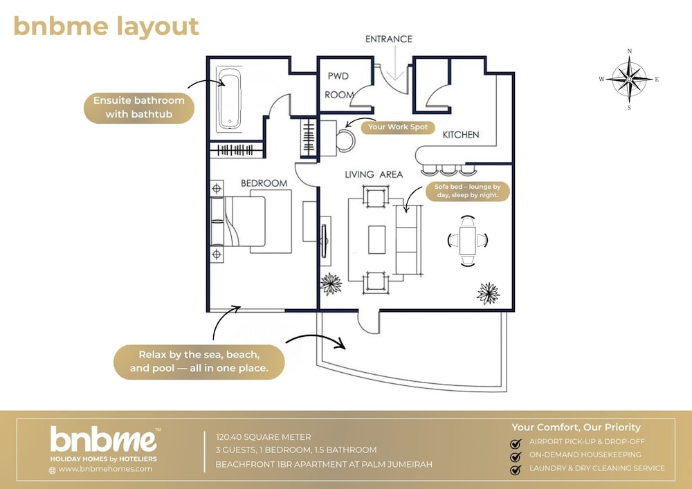 Tiara Residences by Bnbme Holiday Homes Rental LLC