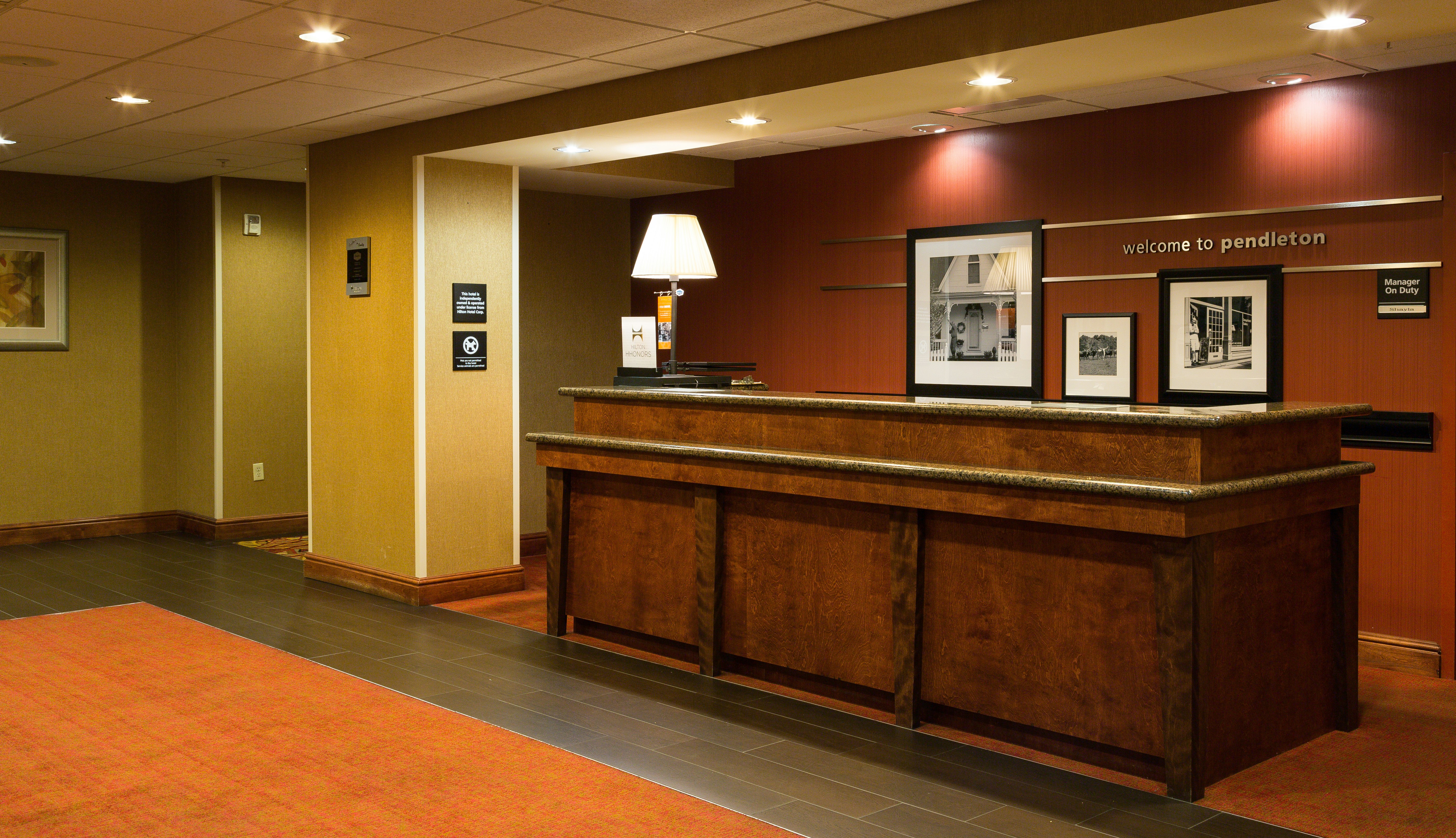 Hampton Inn Pendleton 11/57