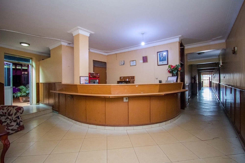 Lobby at Emerald Hotel, KAMPALA