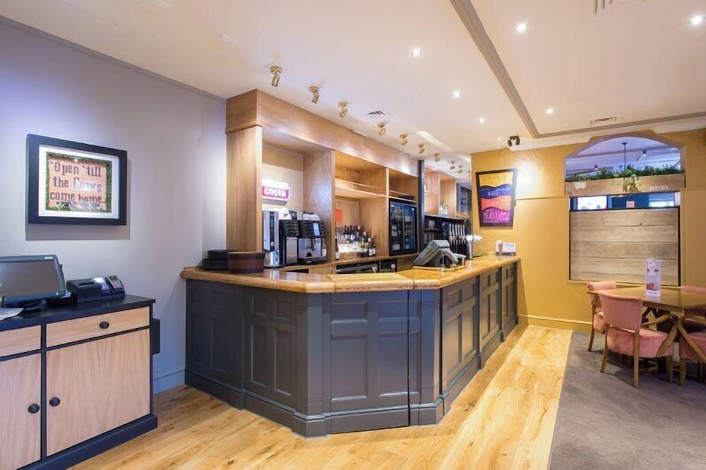 Lobby at Premier Inn Cardiff West, CARDIFF