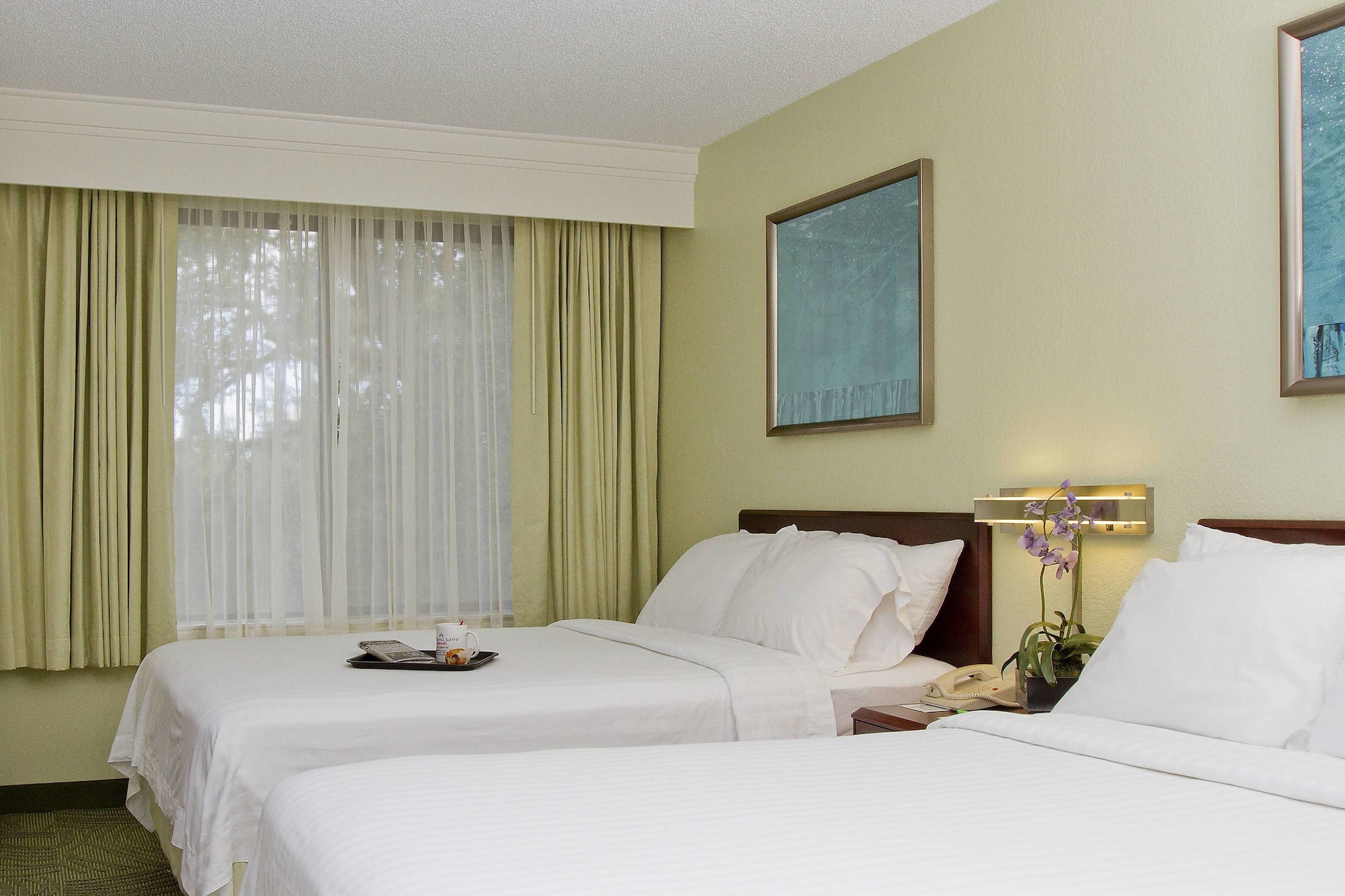studio, 2 double beds